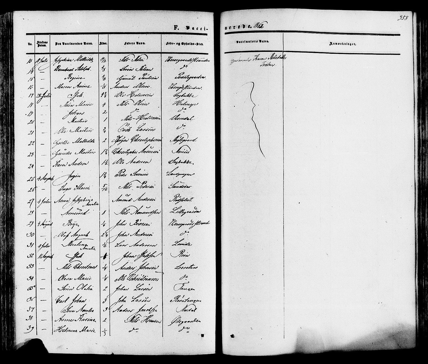 Eidanger kirkebøker, SAKO/A-261/F/Fa/L0010: Parish register (official) no. 10, 1859-1874, p. 358