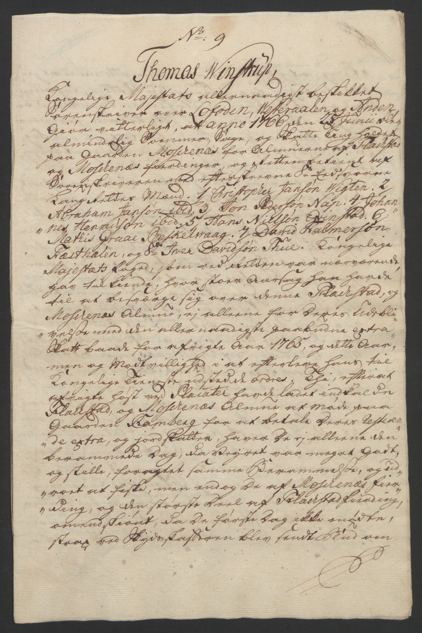 Rentekammeret inntil 1814, Reviderte regnskaper, Fogderegnskap, RA/EA-4092/R67/L4747: Ekstraskatten Vesterålen, Andenes og Lofoten, 1762-1766, p. 485