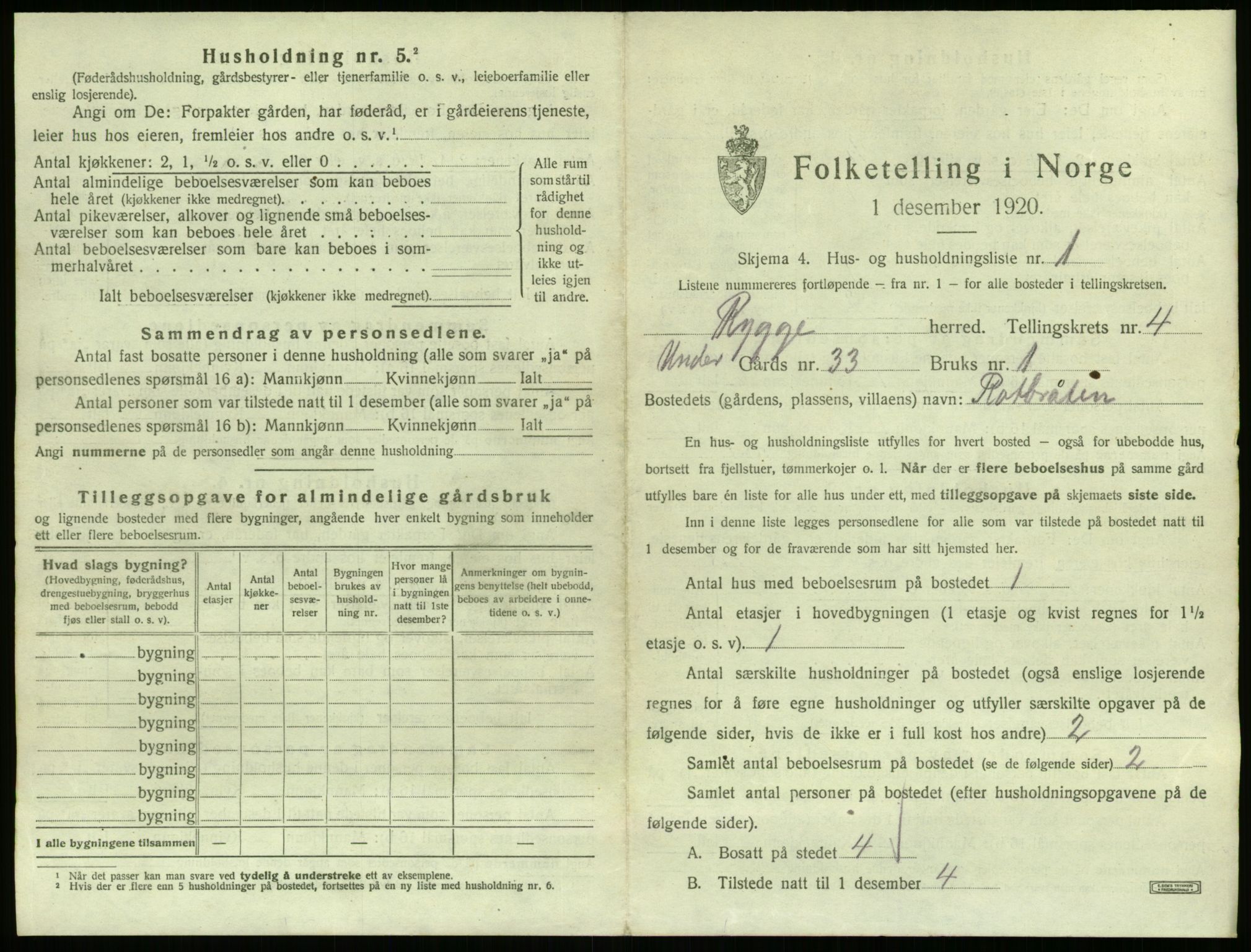 SAO, 1920 census for Rygge, 1920, p. 11111