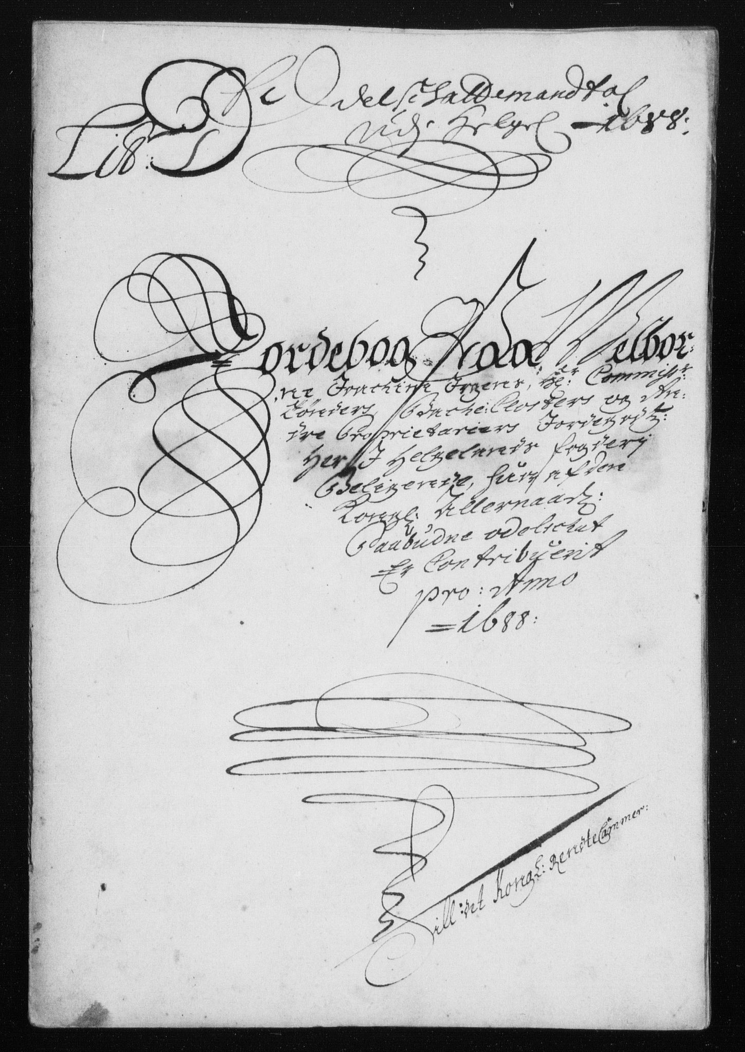 Rentekammeret inntil 1814, Reviderte regnskaper, Stiftamtstueregnskaper, Trondheim stiftamt og Nordland amt, RA/EA-6044/R/Rh/L0011: Nordland amt, 1688