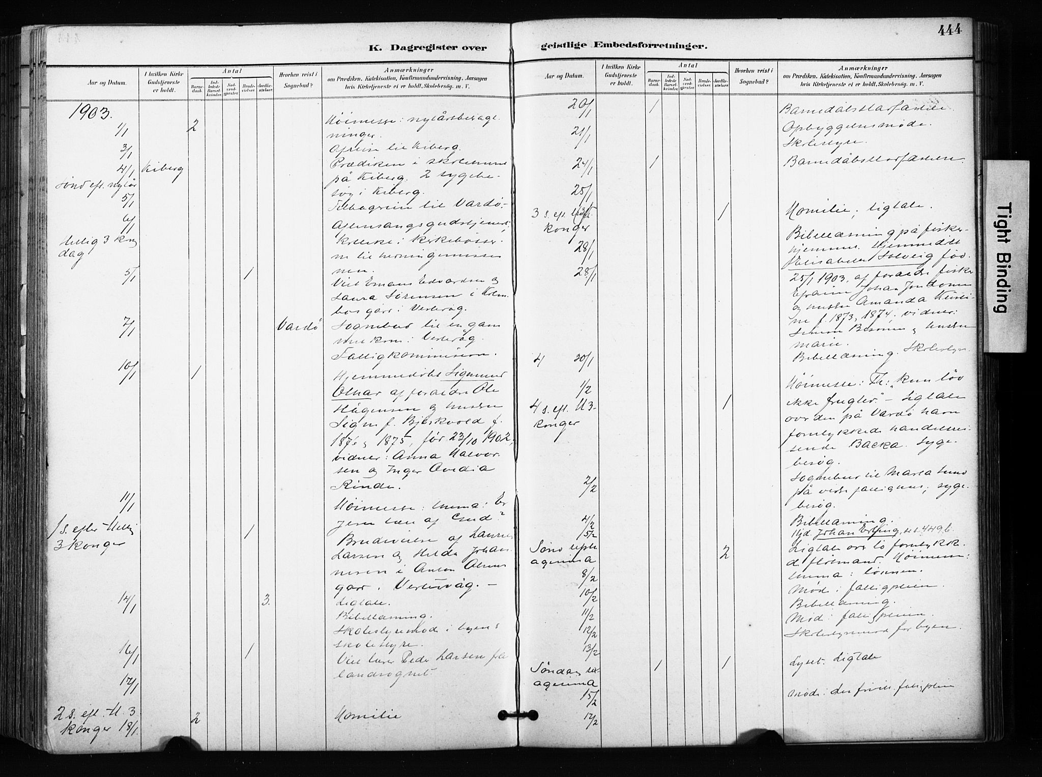 Vardø sokneprestkontor, SATØ/S-1332/H/Ha/L0010kirke: Parish register (official) no. 10, 1895-1907, p. 444