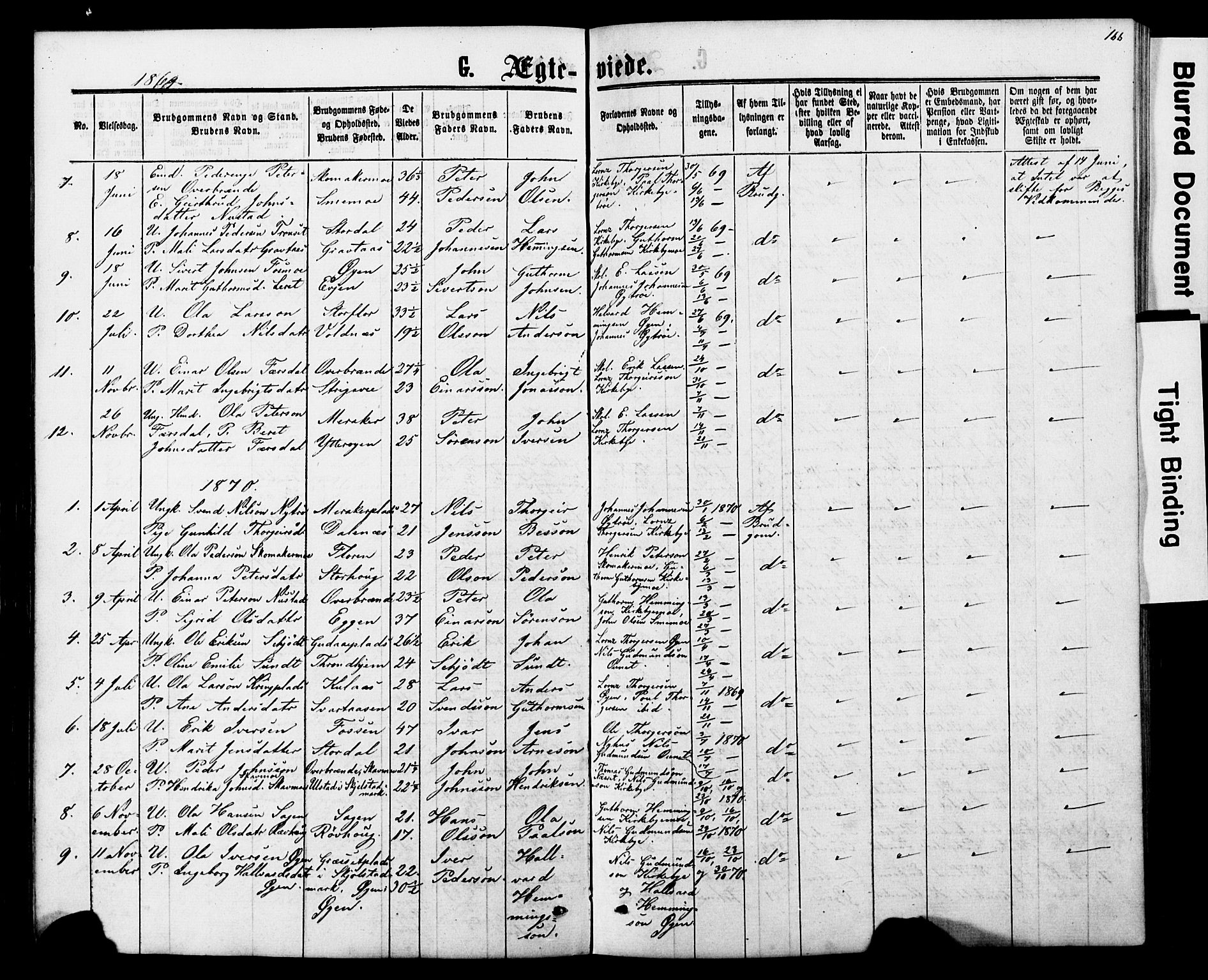 Ministerialprotokoller, klokkerbøker og fødselsregistre - Nord-Trøndelag, SAT/A-1458/706/L0049: Parish register (copy) no. 706C01, 1864-1895, p. 166