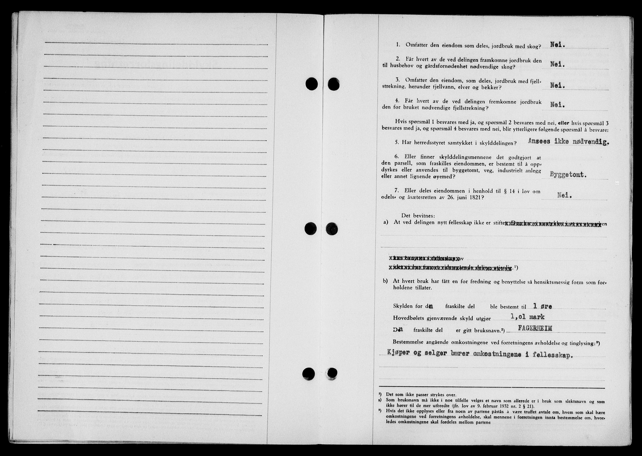 Lofoten sorenskriveri, SAT/A-0017/1/2/2C/L0019a: Mortgage book no. 19a, 1948-1948, Diary no: : 2109/1948