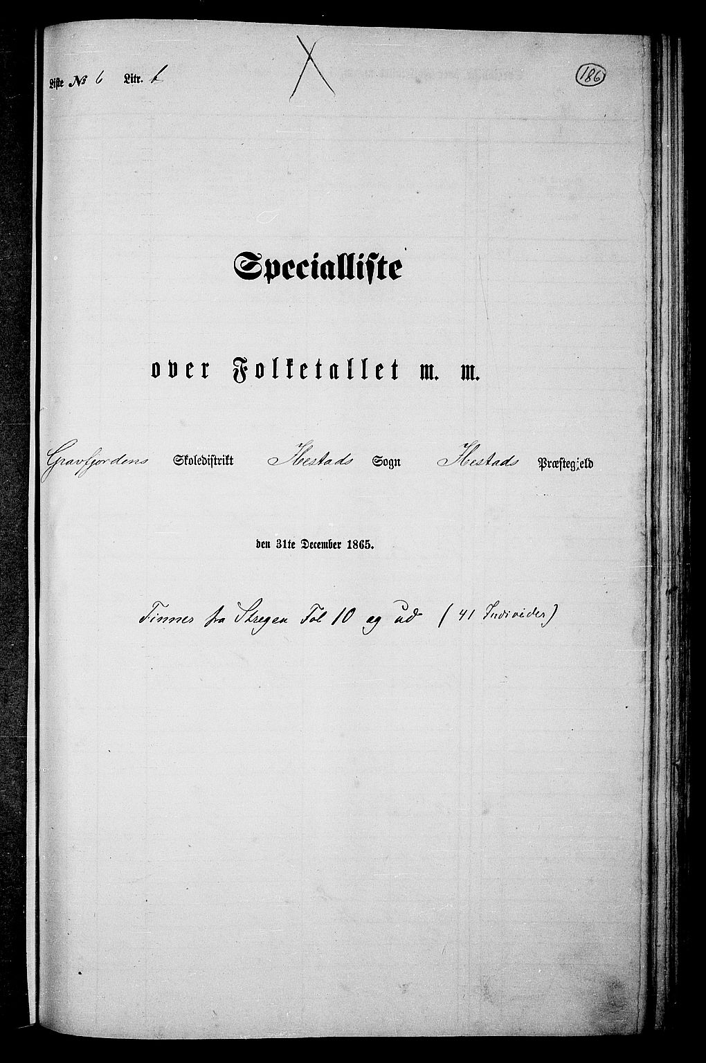 RA, 1865 census for Ibestad, 1865, p. 173