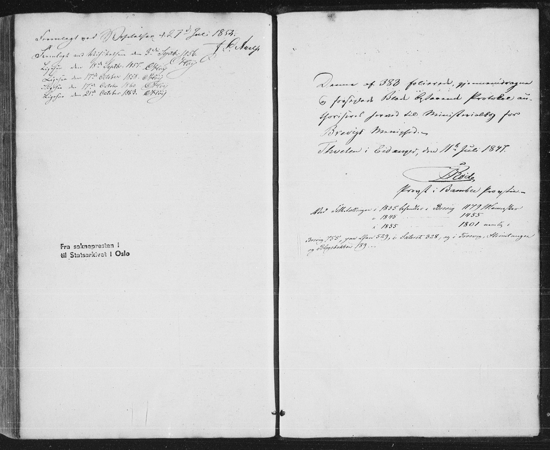 Brevik kirkebøker, SAKO/A-255/F/Fa/L0005: Parish register (official) no. 5, 1847-1865