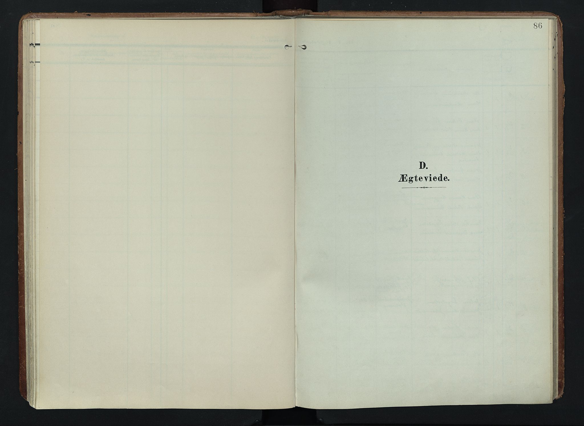 Søndre Land prestekontor, SAH/PREST-122/K/L0005: Parish register (official) no. 5, 1905-1914, p. 86