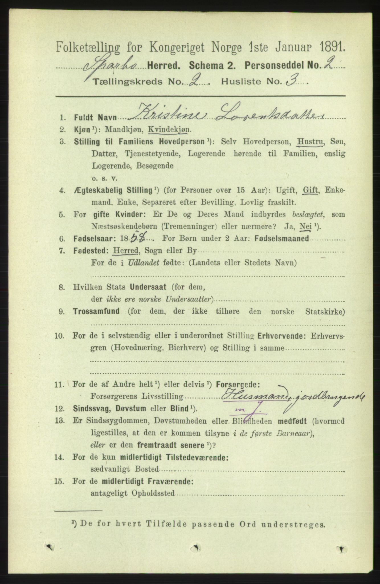 RA, 1891 census for 1731 Sparbu, 1891, p. 682