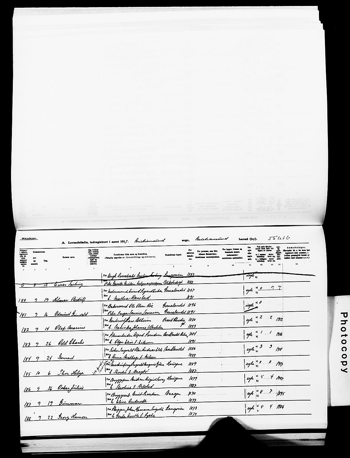 Ministerialprotokoller, klokkerbøker og fødselsregistre - Møre og Romsdal, AV/SAT-A-1454/572/L0861: Parish register (official) no. 572D05, 1913-1920