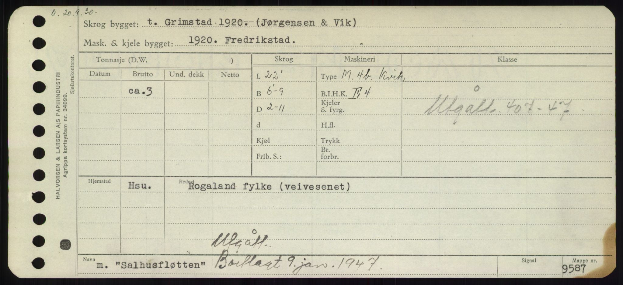 Sjøfartsdirektoratet med forløpere, Skipsmålingen, AV/RA-S-1627/H/Hd/L0031: Fartøy, Rju-Sam, p. 591