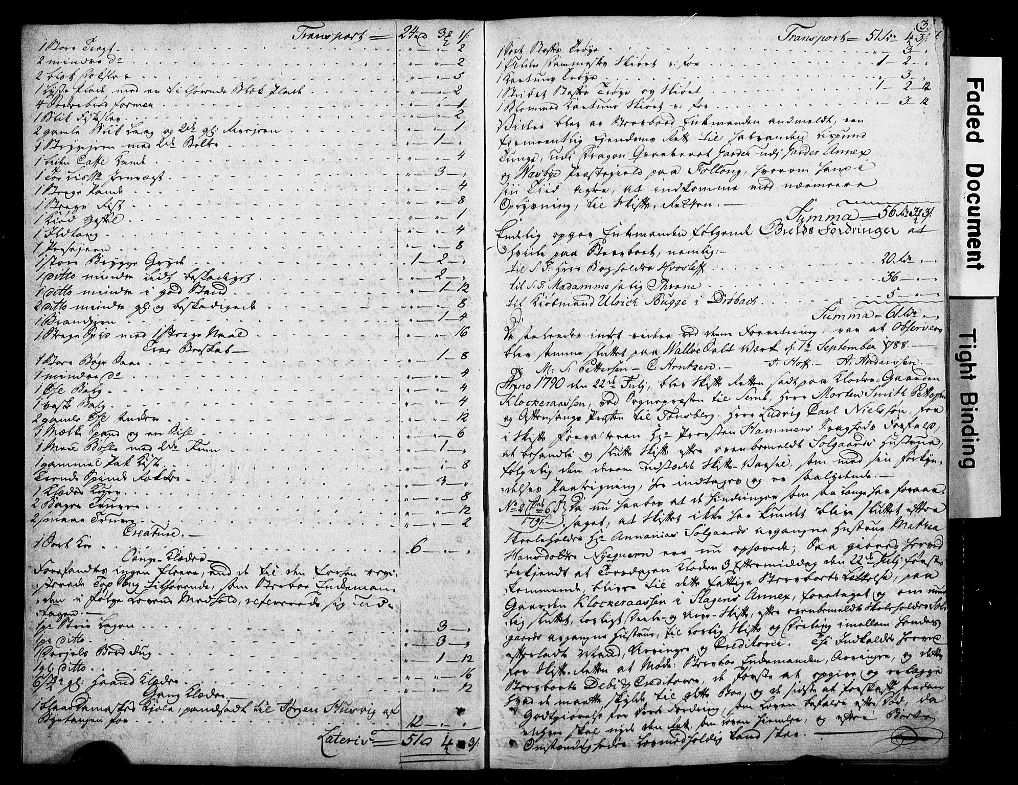 Jarlsberg prosti, AV/SAKO-A-445/O/Ob/L0003: Skifteprotokoll, 1791-1808, p. 3