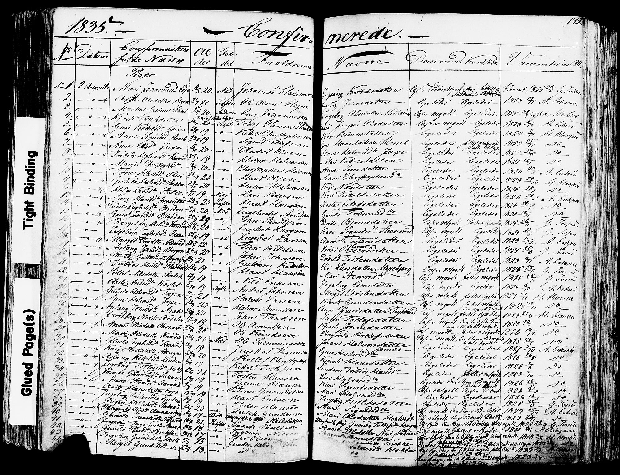 Sauherad kirkebøker, SAKO/A-298/F/Fa/L0006: Parish register (official) no. I 6, 1827-1850, p. 172
