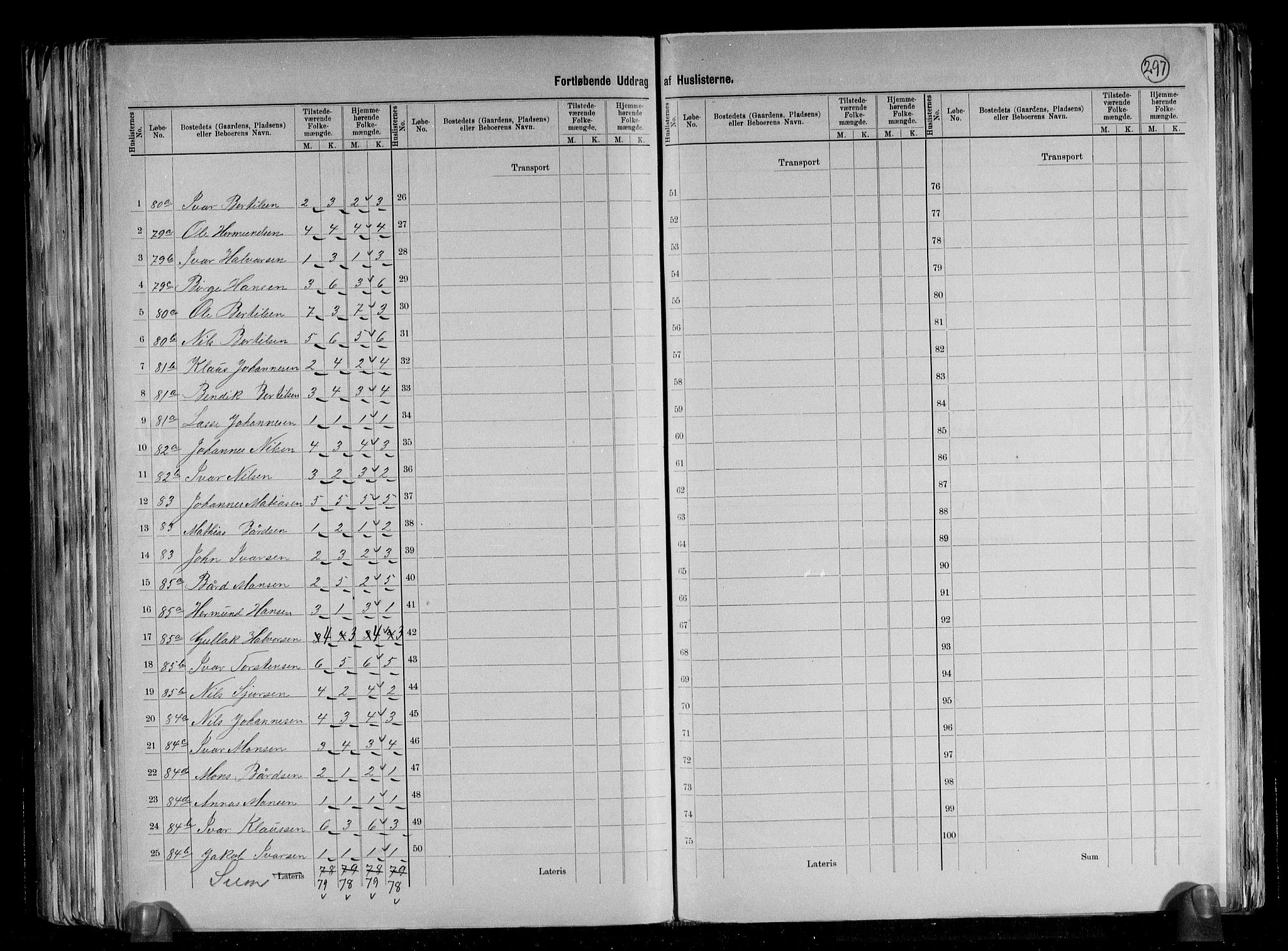 RA, 1891 census for 1415 Lavik og Brekke, 1891, p. 29