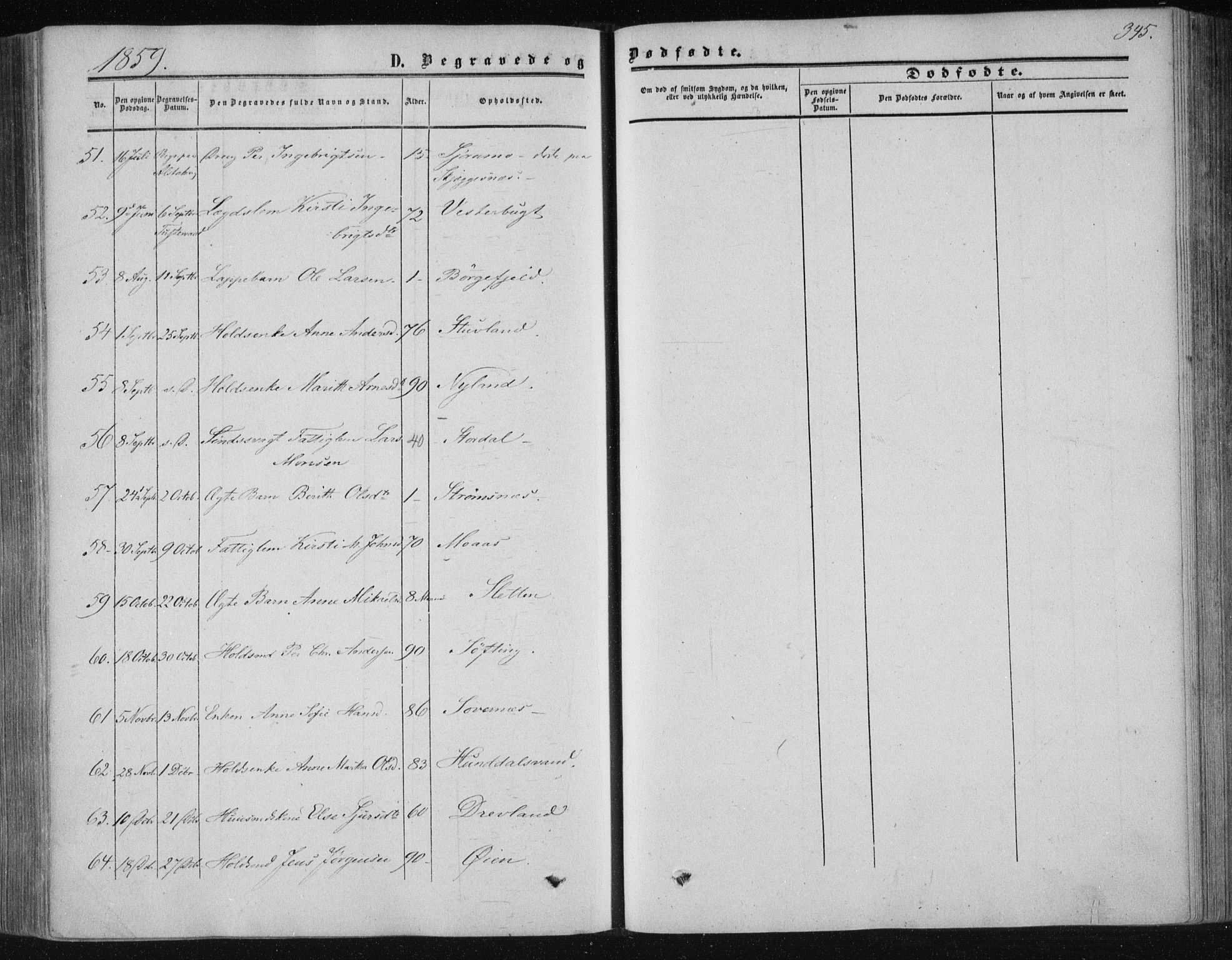 Ministerialprotokoller, klokkerbøker og fødselsregistre - Nordland, SAT/A-1459/820/L0293: Parish register (official) no. 820A14, 1855-1865, p. 345