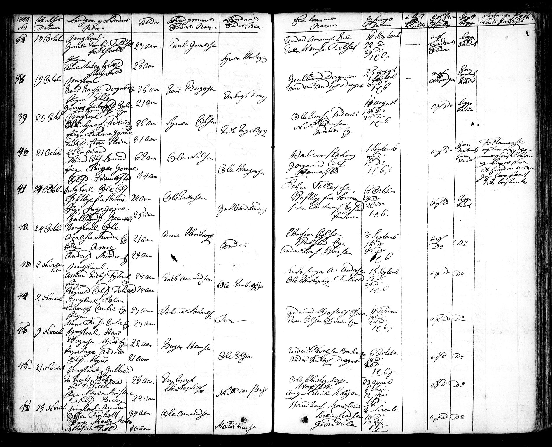 Nes prestekontor Kirkebøker, AV/SAO-A-10410/F/Fa/L0006: Parish register (official) no. I 6, 1833-1845, p. 216