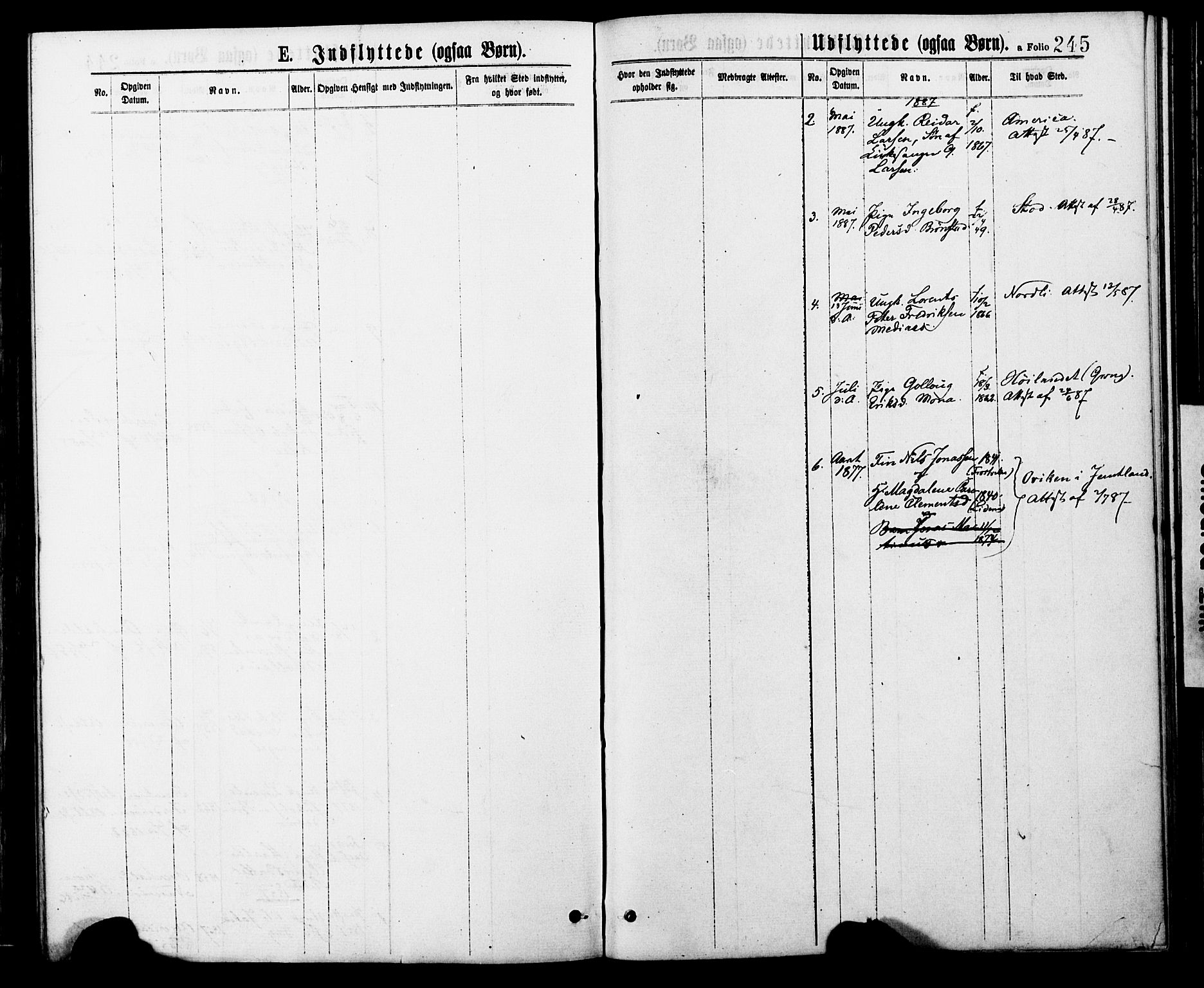 Ministerialprotokoller, klokkerbøker og fødselsregistre - Nord-Trøndelag, AV/SAT-A-1458/749/L0473: Parish register (official) no. 749A07, 1873-1887, p. 245