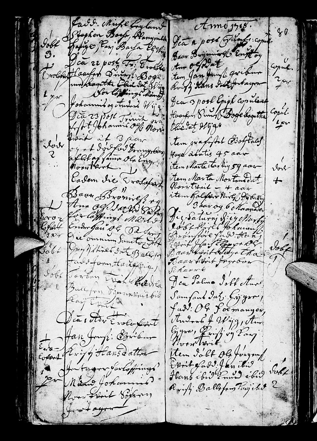 Os sokneprestembete, SAB/A-99929: Parish register (official) no. A 5, 1669-1760, p. 80