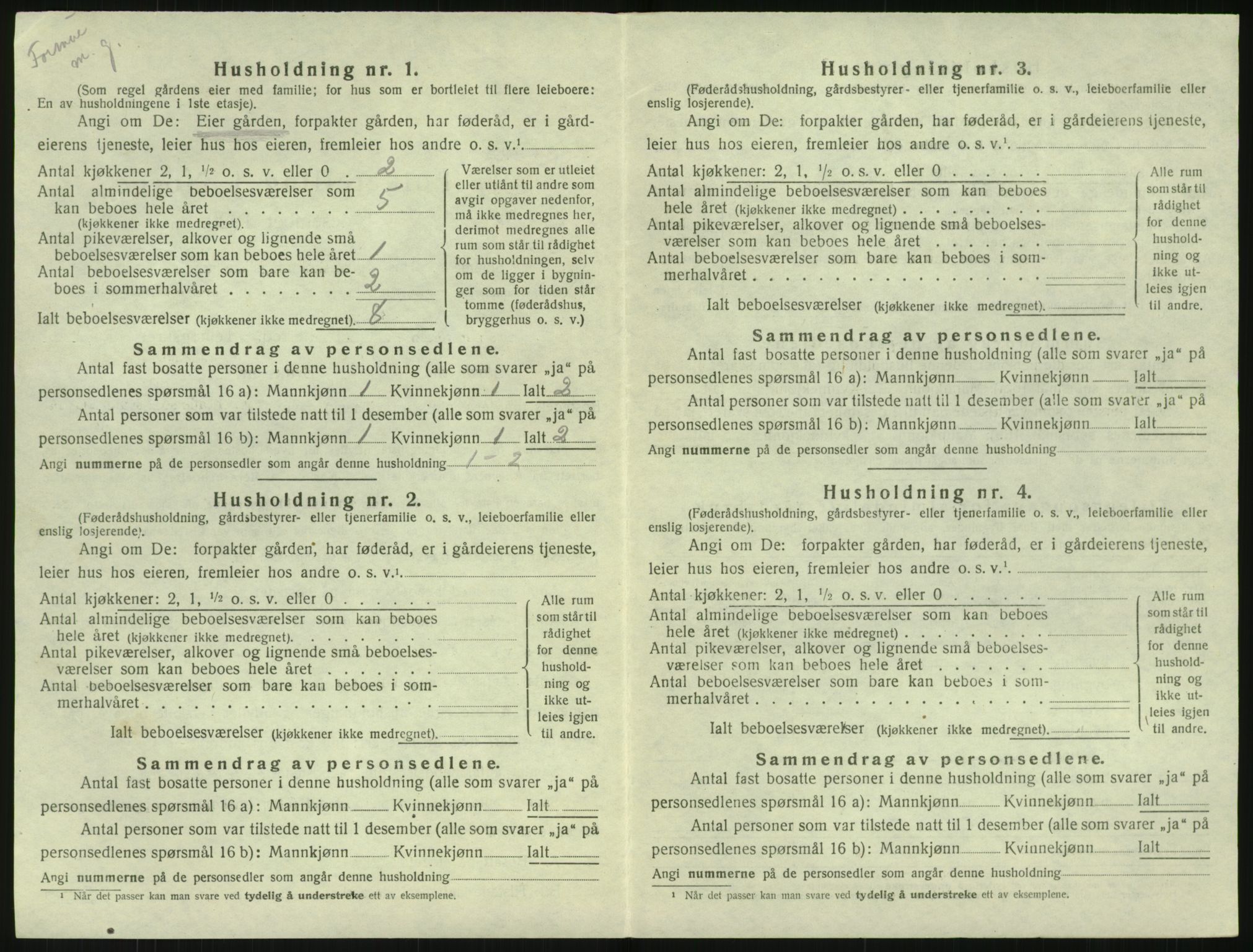 SAK, 1920 census for Hisøy, 1920, p. 365