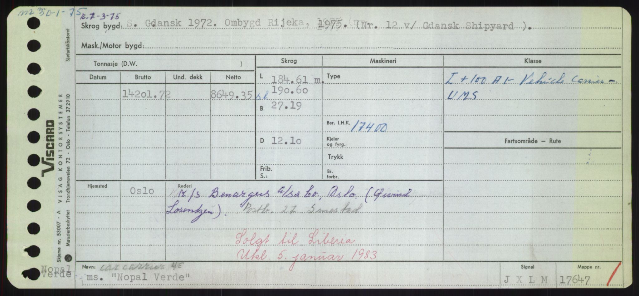 Sjøfartsdirektoratet med forløpere, Skipsmålingen, AV/RA-S-1627/H/Hd/L0026: Fartøy, N-Norhol, p. 307