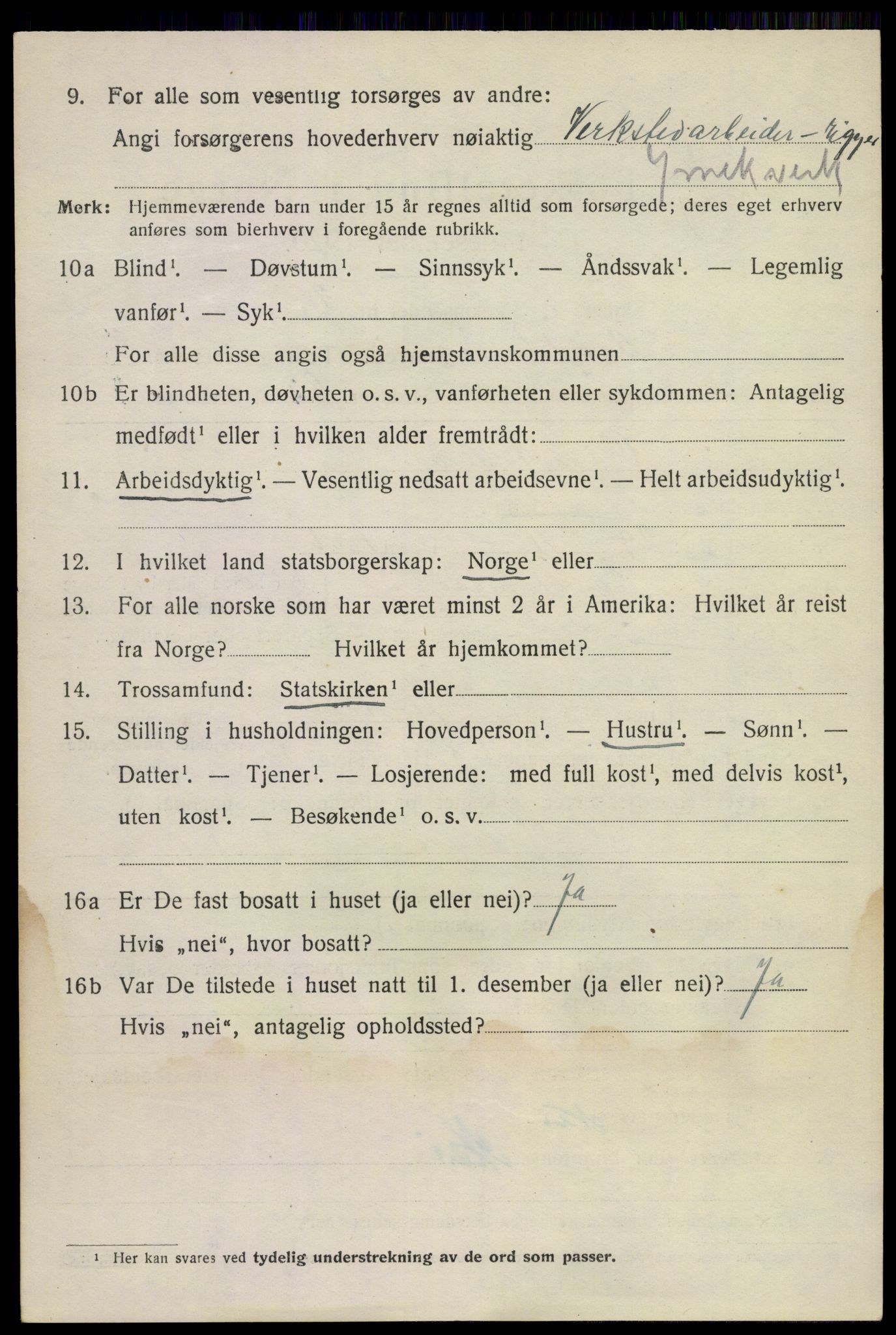 SAKO, 1920 census for Sandeherred, 1920, p. 14273