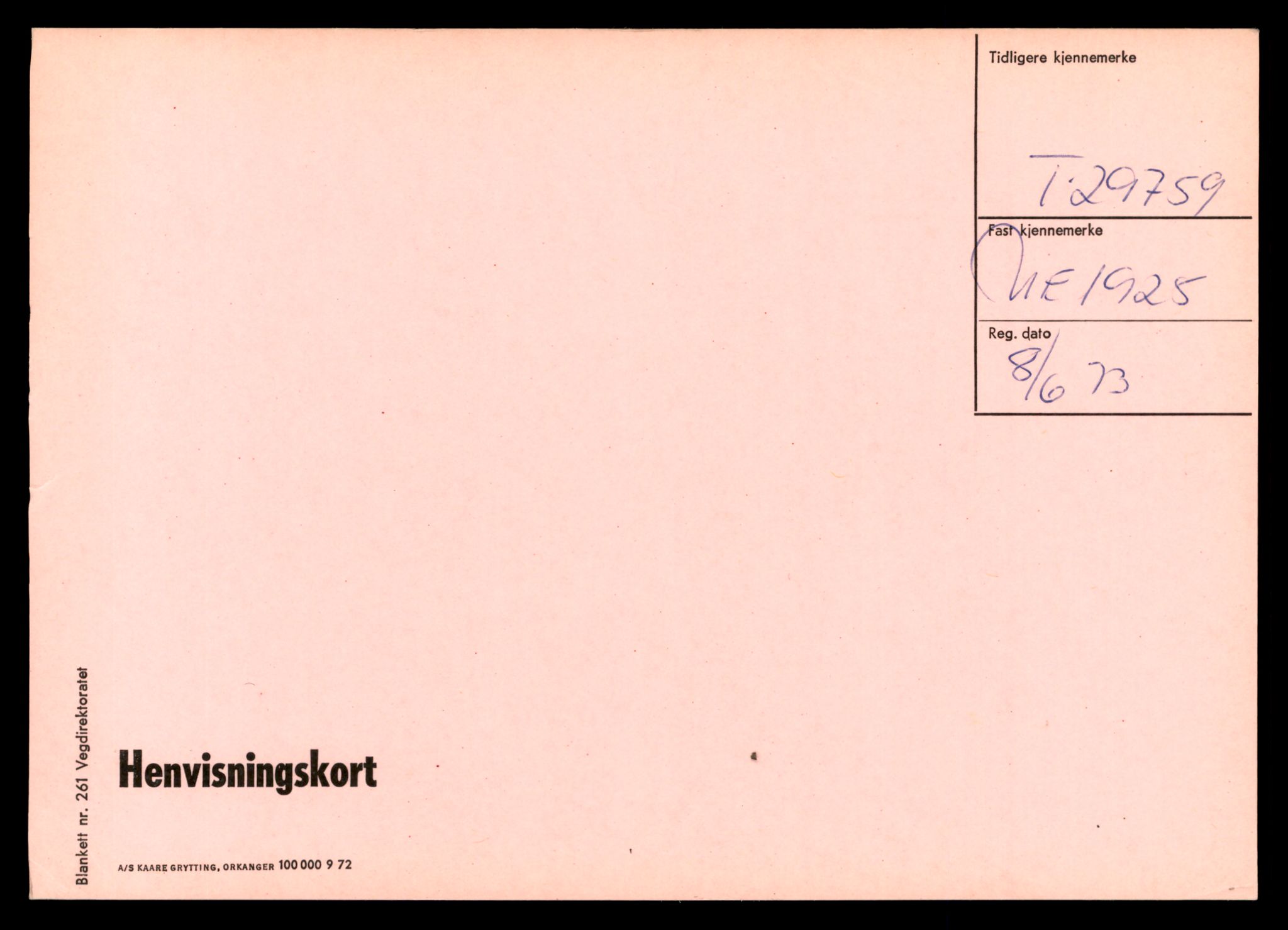 Møre og Romsdal vegkontor - Ålesund trafikkstasjon, SAT/A-4099/F/Ff/L0007: Overførings-/henvisningskort T 29756 - T 42588, 1927-1998, p. 3