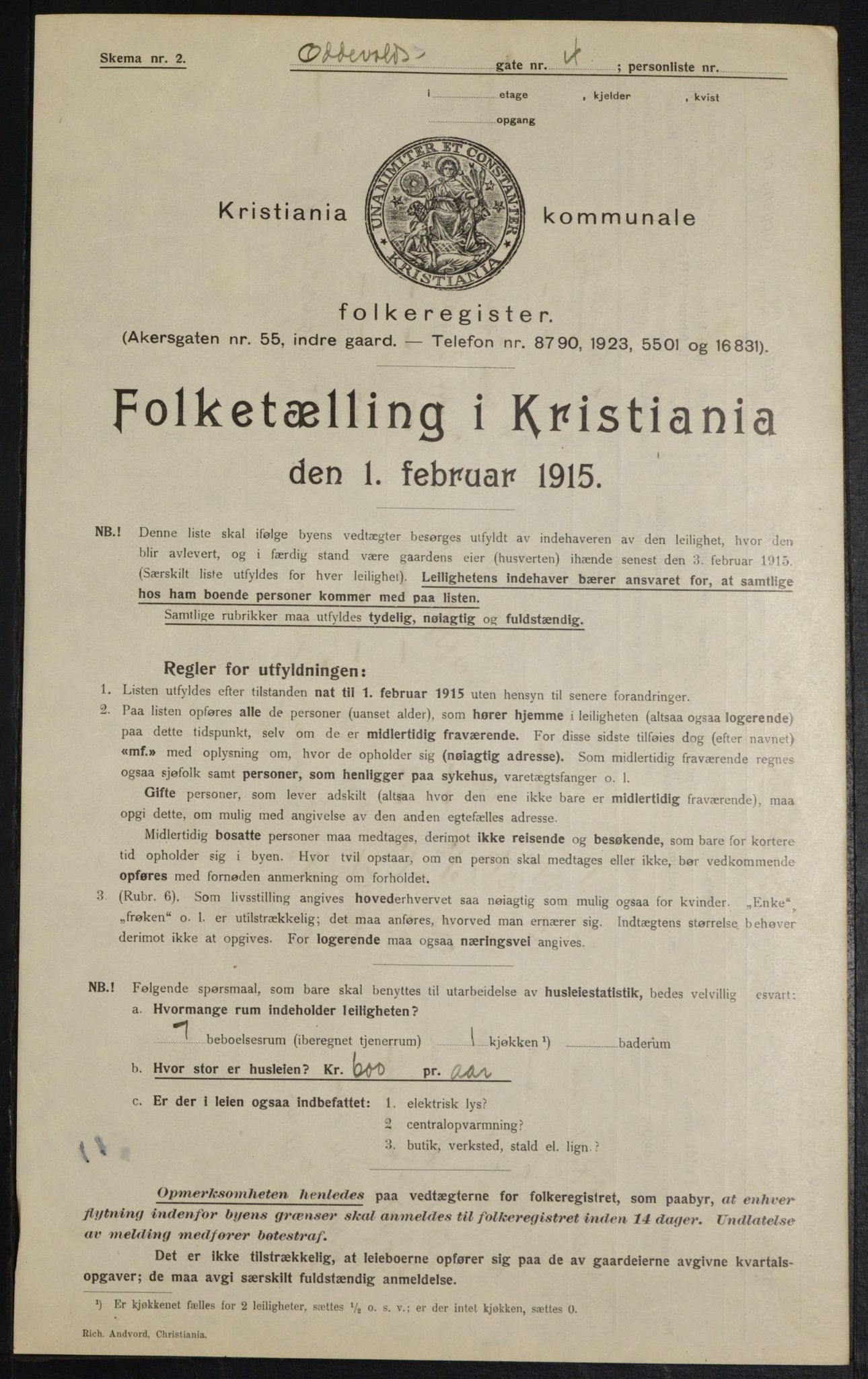 OBA, Municipal Census 1915 for Kristiania, 1915, p. 73860