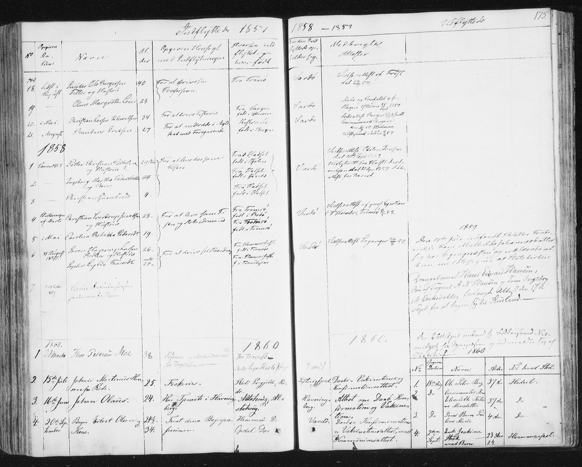 Vardø sokneprestkontor, SATØ/S-1332/H/Ha/L0003kirke: Parish register (official) no. 3, 1843-1861, p. 175