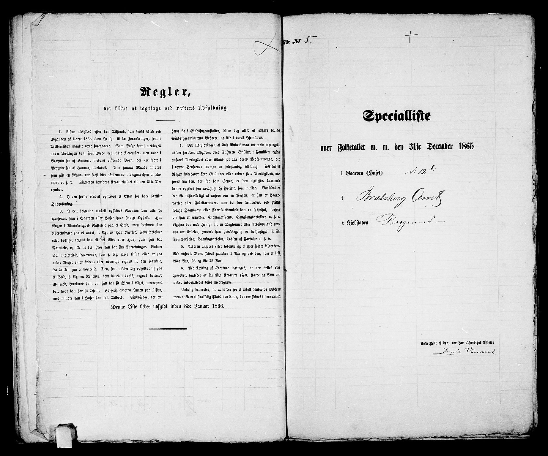 RA, 1865 census for Porsgrunn, 1865, p. 18