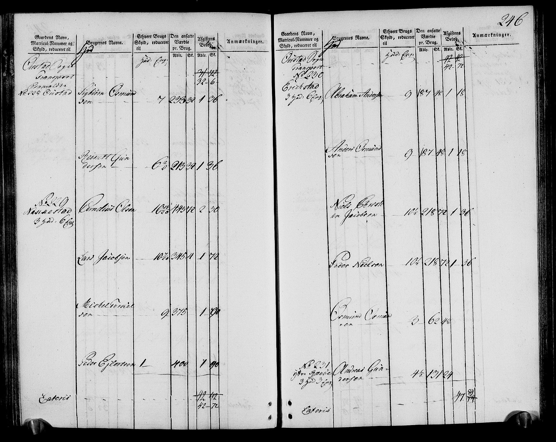 Rentekammeret inntil 1814, Realistisk ordnet avdeling, AV/RA-EA-4070/N/Ne/Nea/L0095: Lista fogderi. Oppebørselsregister, 1803-1804, p. 253