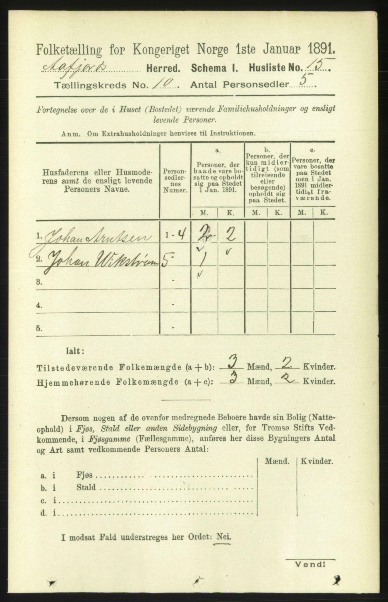 RA, 1891 census for 1630 Åfjord, 1891, p. 2933