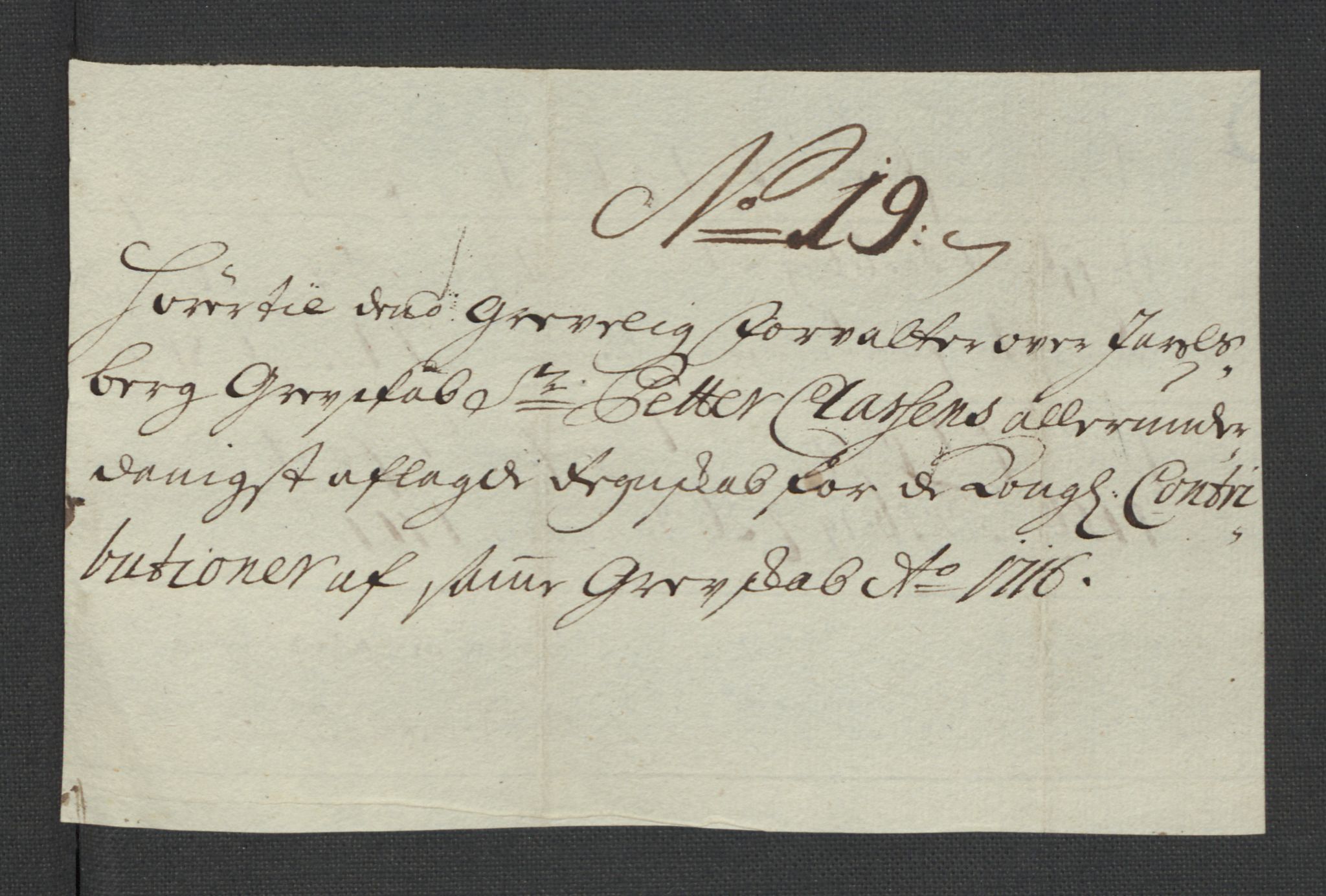 Rentekammeret inntil 1814, Reviderte regnskaper, Fogderegnskap, AV/RA-EA-4092/R32/L1880: Fogderegnskap Jarlsberg grevskap, 1716, p. 298