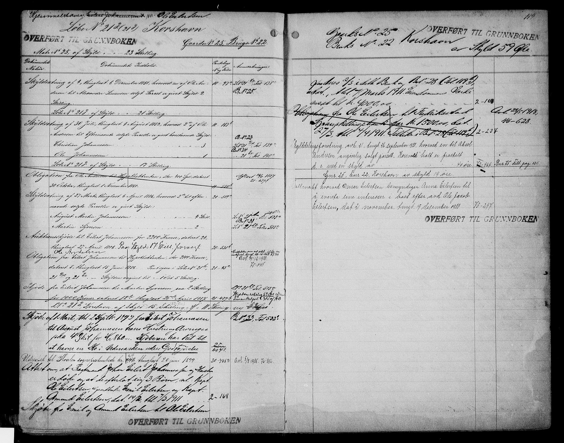Onsøy sorenskriveri, AV/SAO-A-10474/G/Gb/Gbc/L0001a: Mortgage register no. III 1a, 1887, p. 119