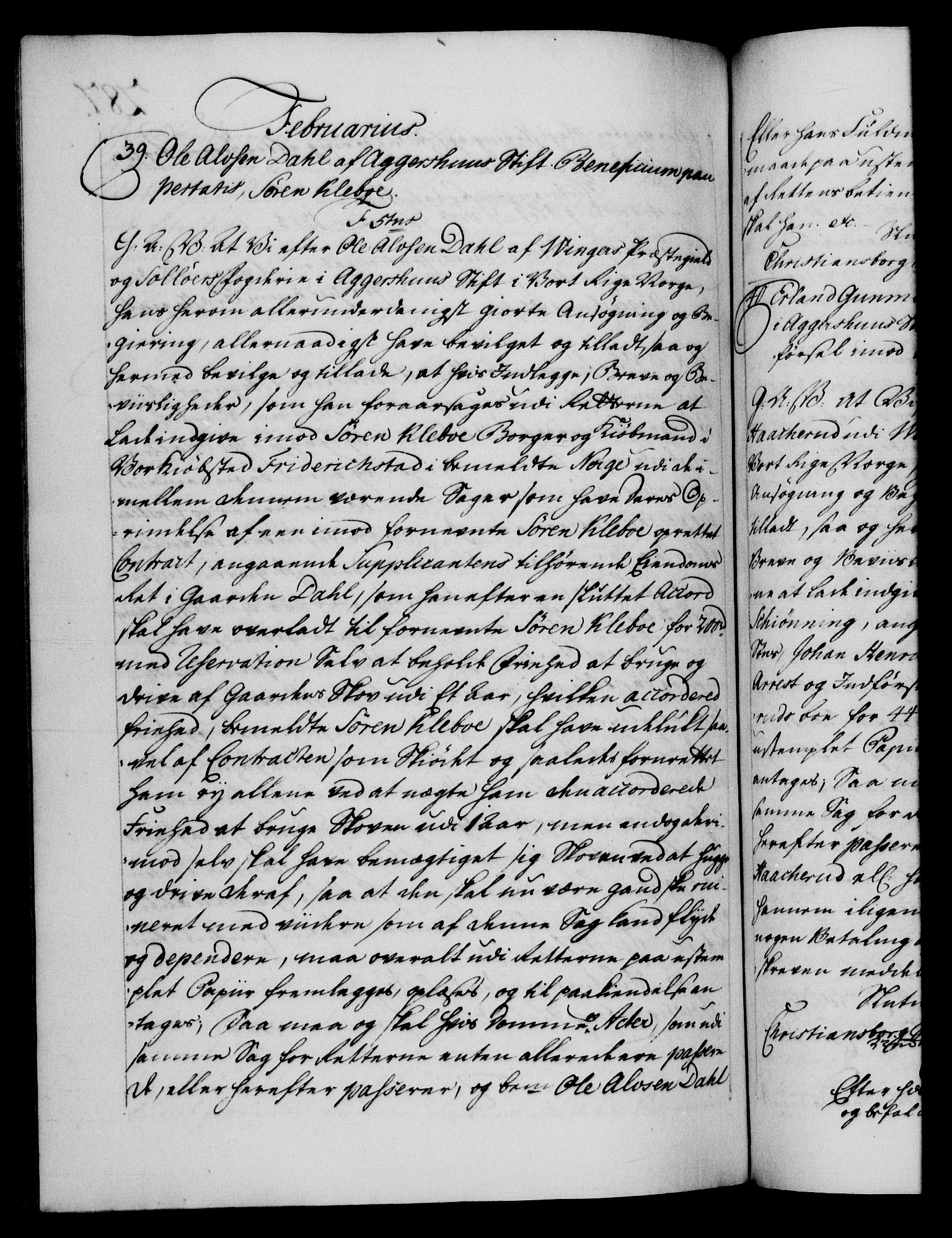 Danske Kanselli 1572-1799, RA/EA-3023/F/Fc/Fca/Fcaa/L0040: Norske registre, 1757-1759, p. 287b