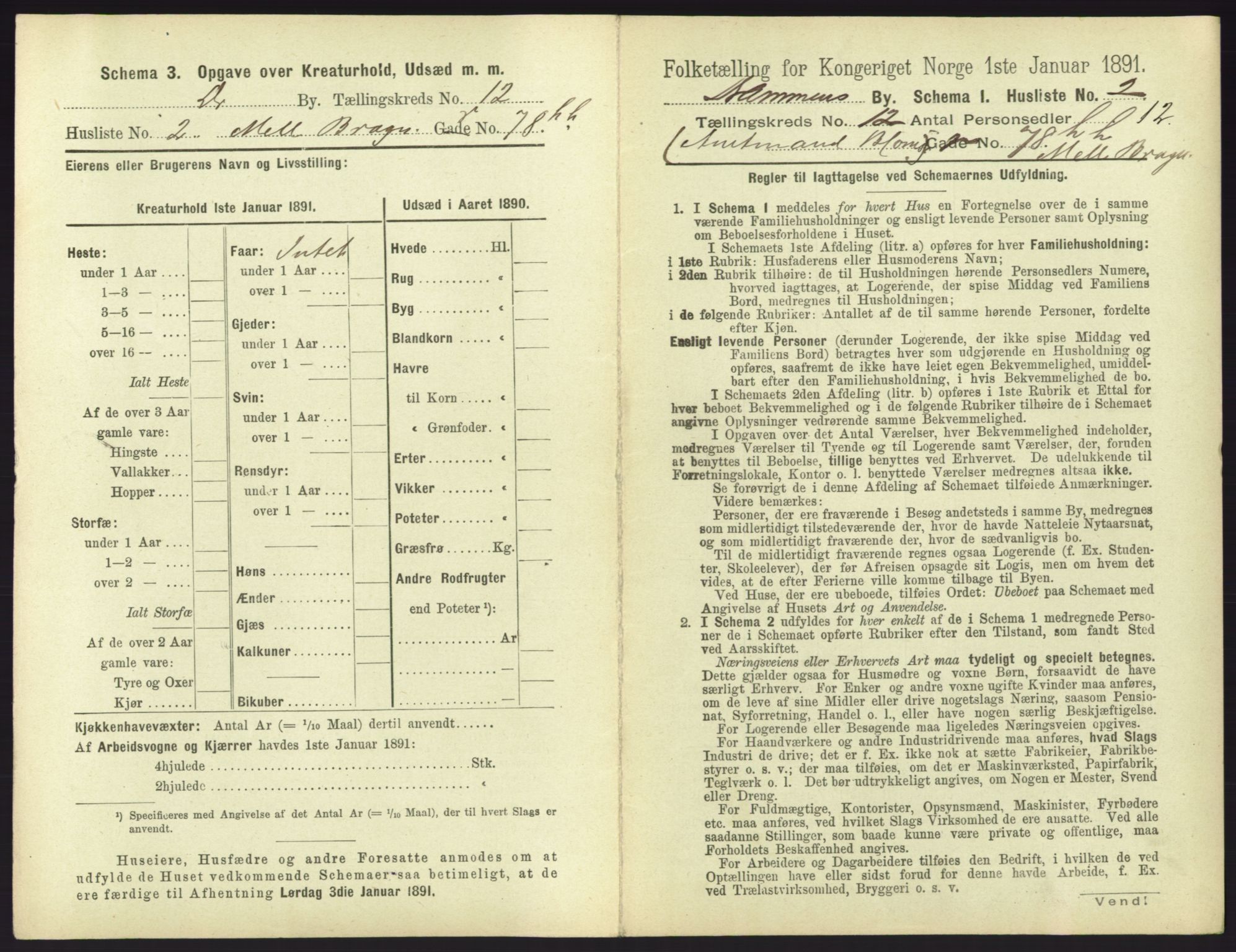 RA, 1891 census for 0602 Drammen, 1891, p. 993