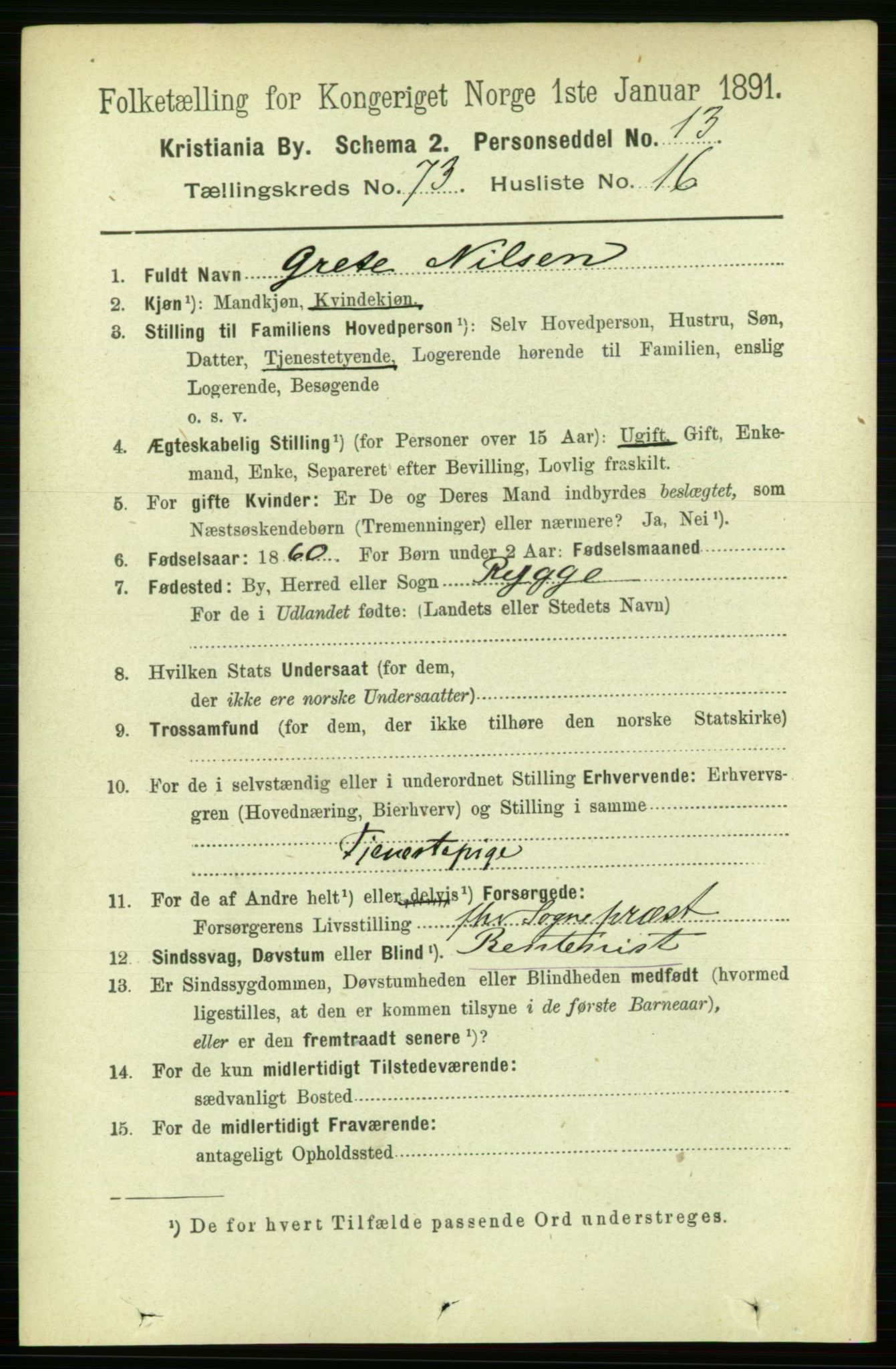 RA, 1891 census for 0301 Kristiania, 1891, p. 39591