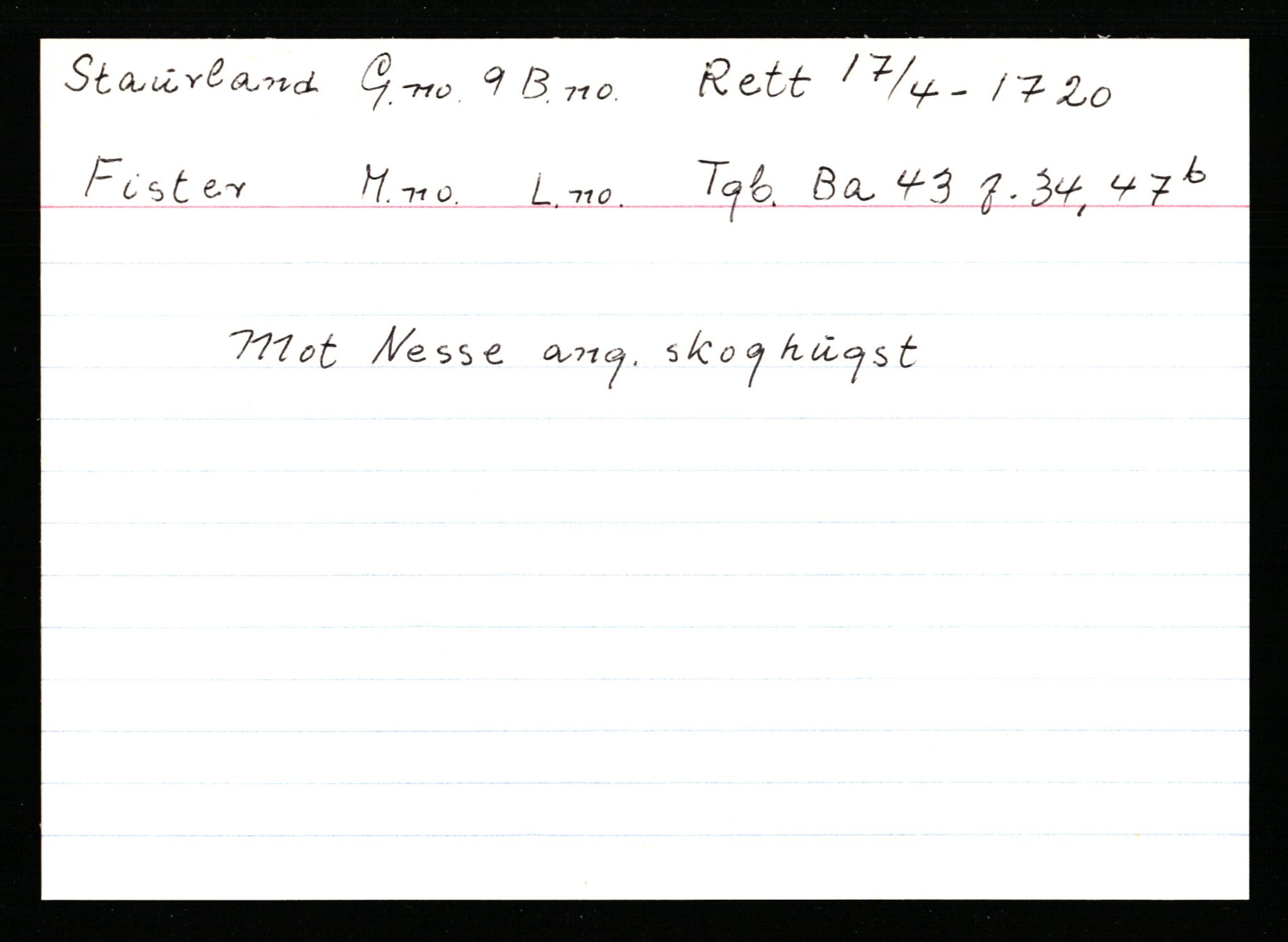 Statsarkivet i Stavanger, AV/SAST-A-101971/03/Y/Ym/L0054: Åstedskort sortert etter gårdsnavn: Soleim - Stavneim, 1600-1950, p. 521