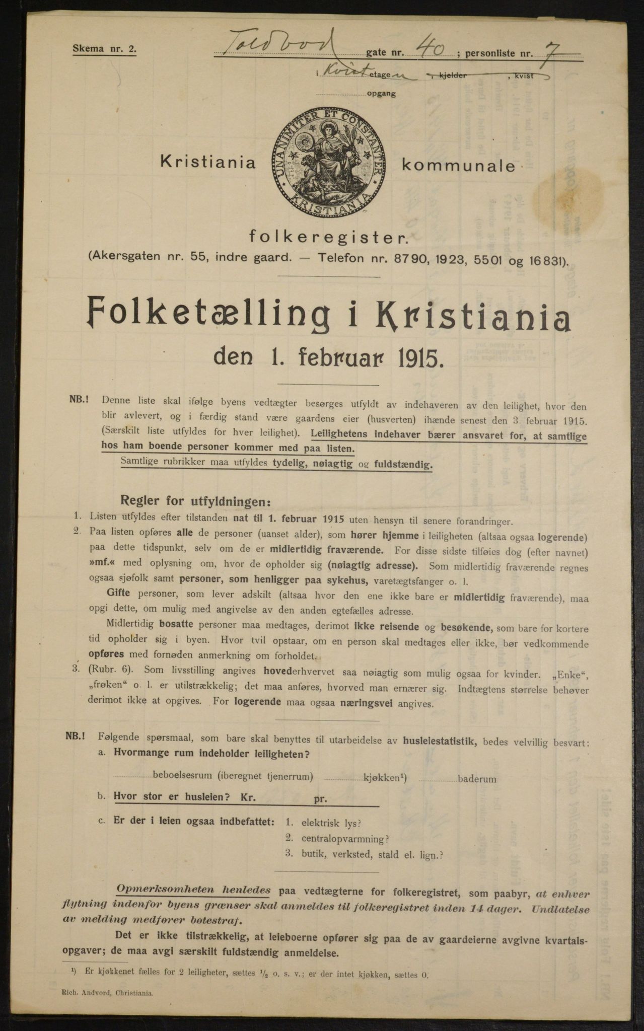 OBA, Municipal Census 1915 for Kristiania, 1915, p. 113770