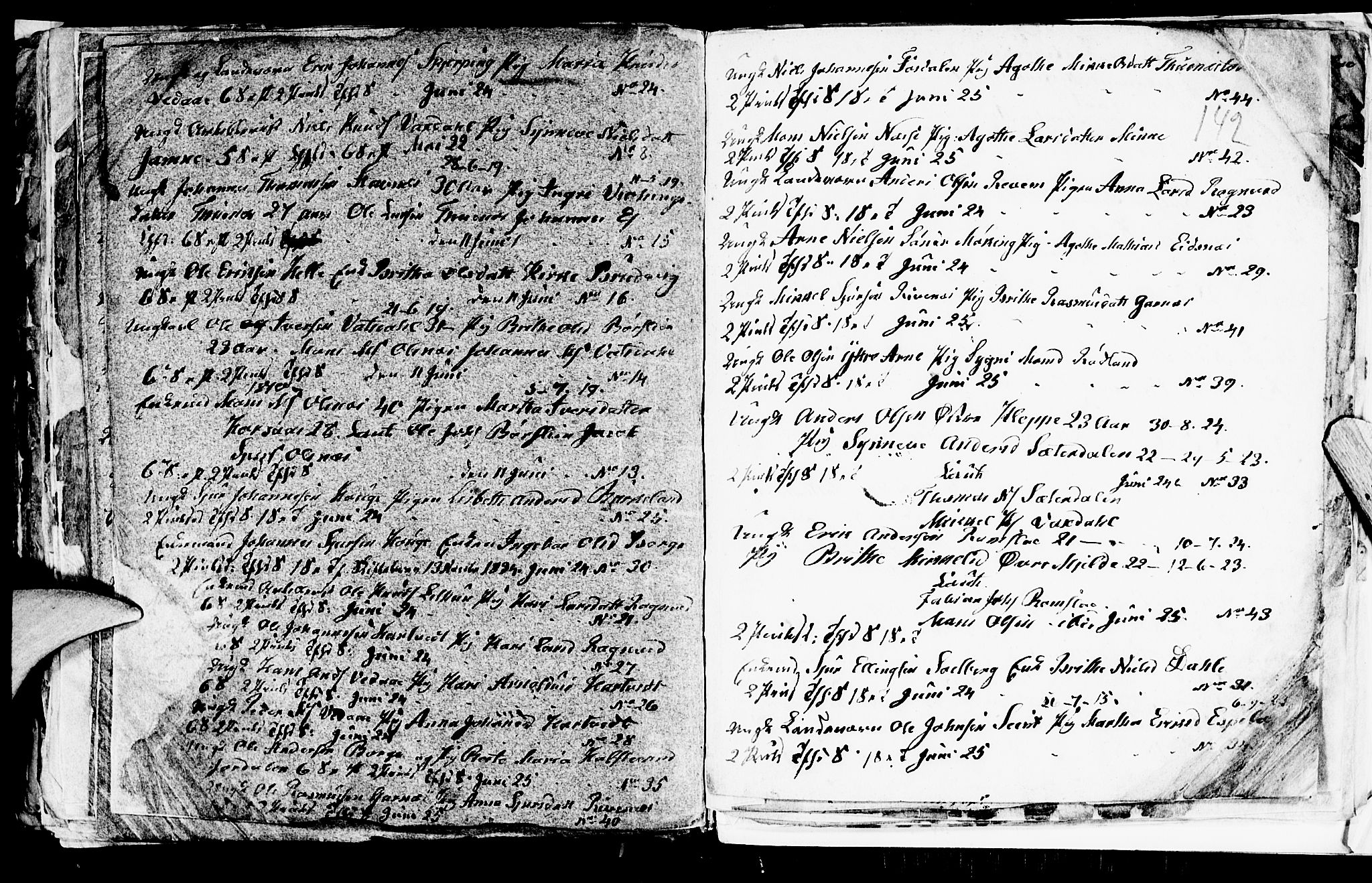Haus sokneprestembete, SAB/A-75601/H/Hab: Parish register (copy) no. A 1, 1830-1855, p. 142