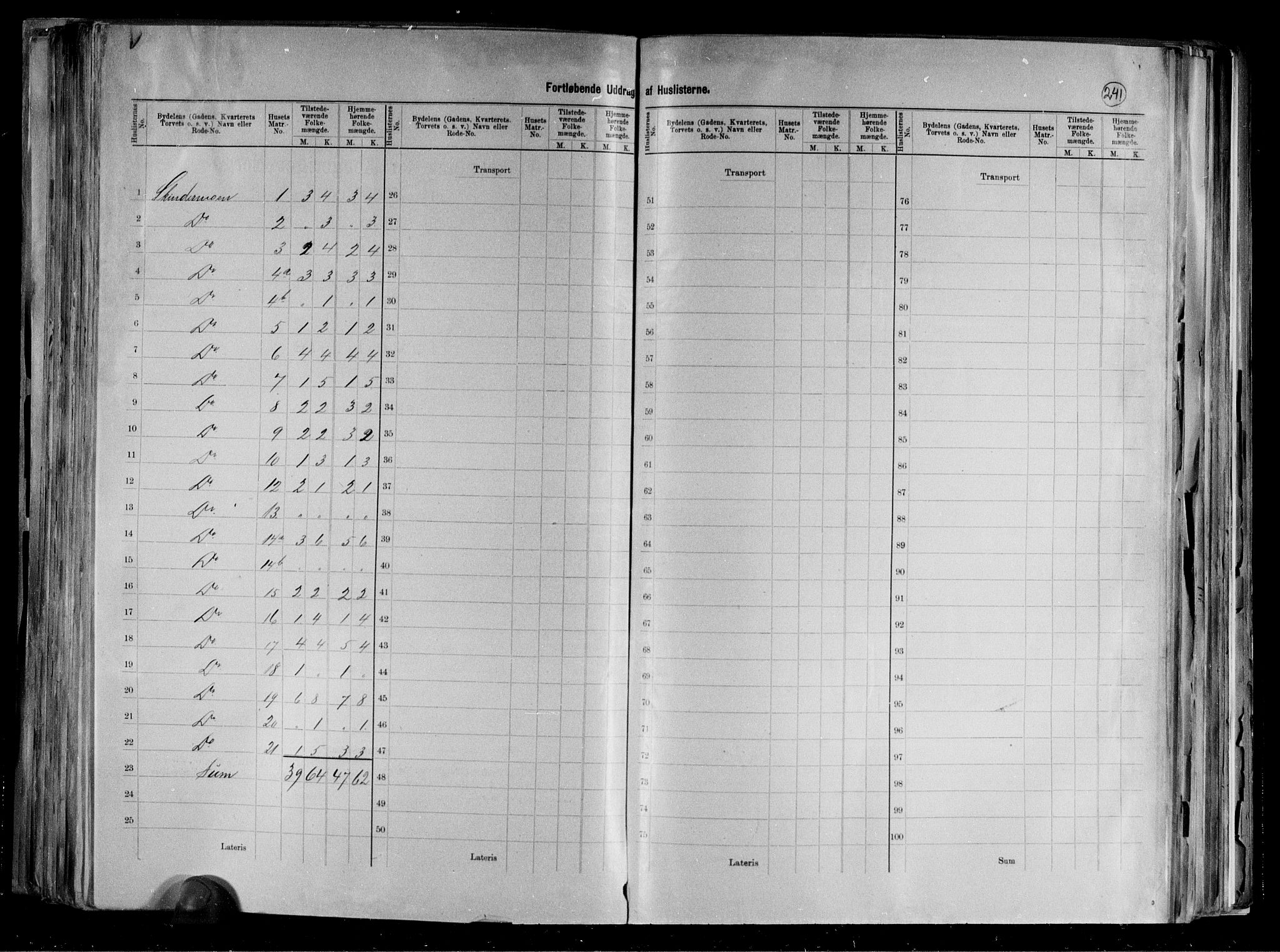 RA, 1891 census for 1002 Mandal, 1891, p. 39