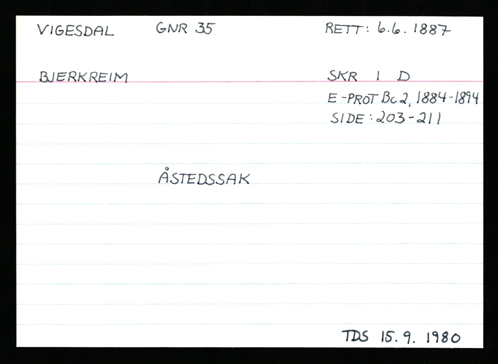 Statsarkivet i Stavanger, AV/SAST-A-101971/03/Y/Ym/L0066: Åstedskort sortert etter gårdsnavn: Veshovde - Vik, 1600-1950, p. 574