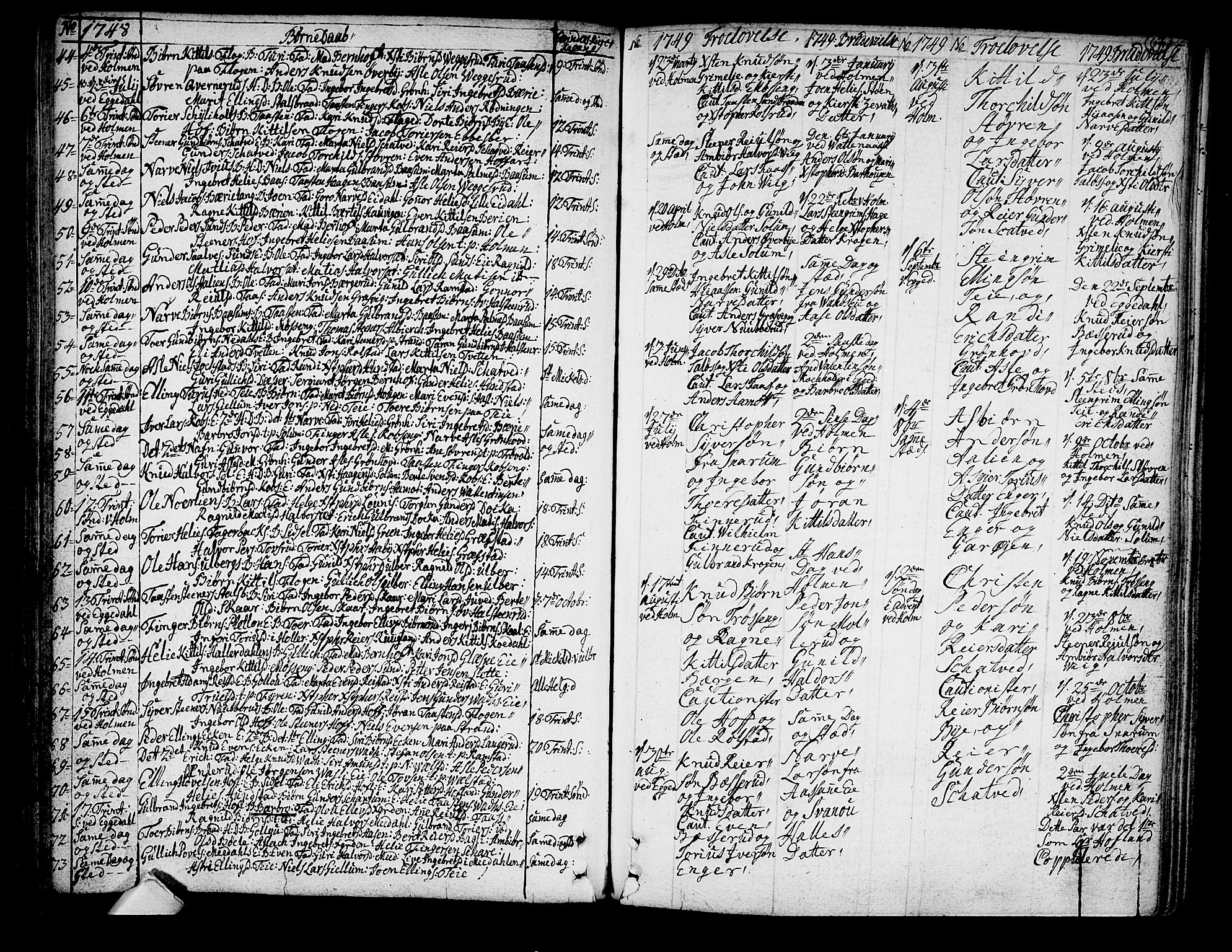 Sigdal kirkebøker, SAKO/A-245/F/Fa/L0001: Parish register (official) no. I 1, 1722-1777, p. 67