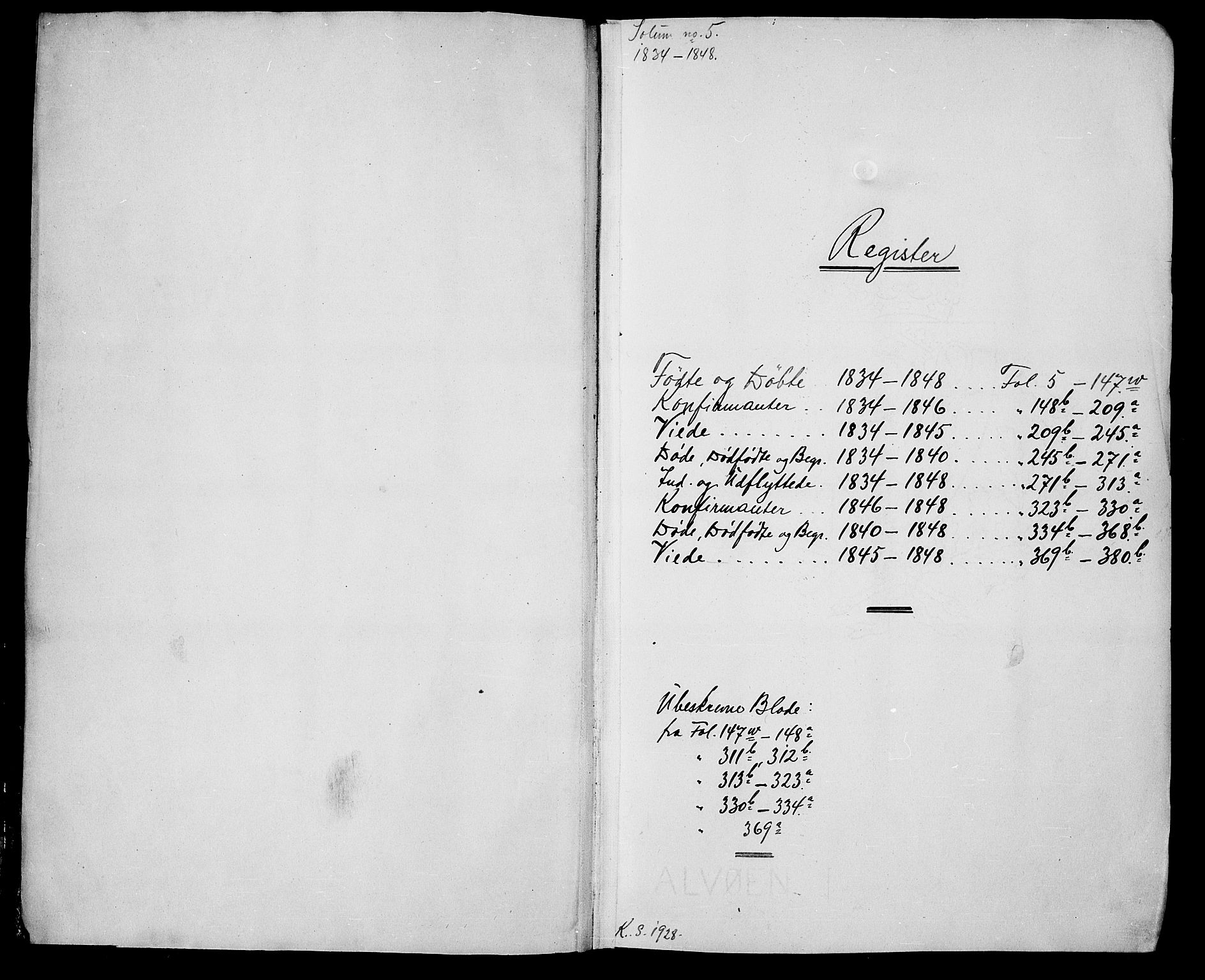 Solum kirkebøker, SAKO/A-306/G/Ga/L0002: Parish register (copy) no. I 2, 1834-1848