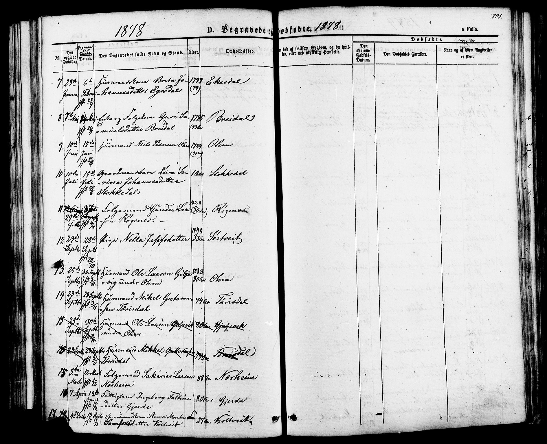 Skjold sokneprestkontor, AV/SAST-A-101847/H/Ha/Haa/L0007: Parish register (official) no. A 7, 1857-1882, p. 225