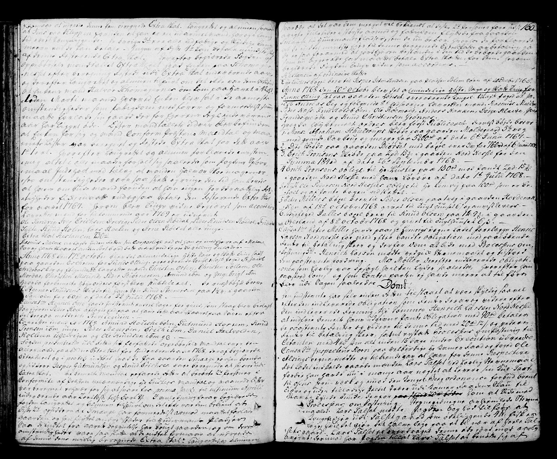 Romsdal sorenskriveri, SAT/A-4149/1/1/1A/L0015: Tingbok, 1765-1775, p. 159b-160a
