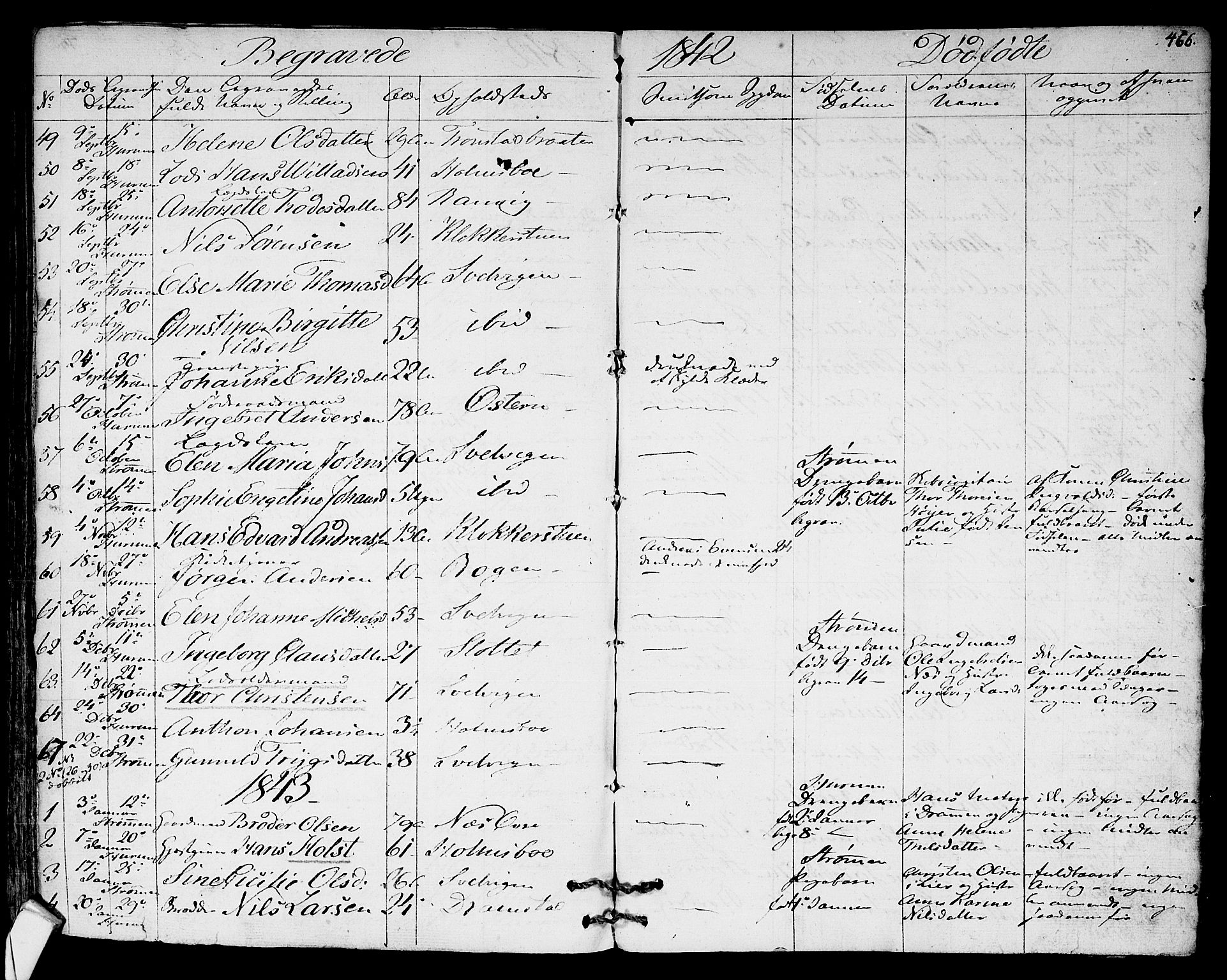 Hurum kirkebøker, SAKO/A-229/F/Fa/L0010: Parish register (official) no. 10, 1827-1846, p. 466