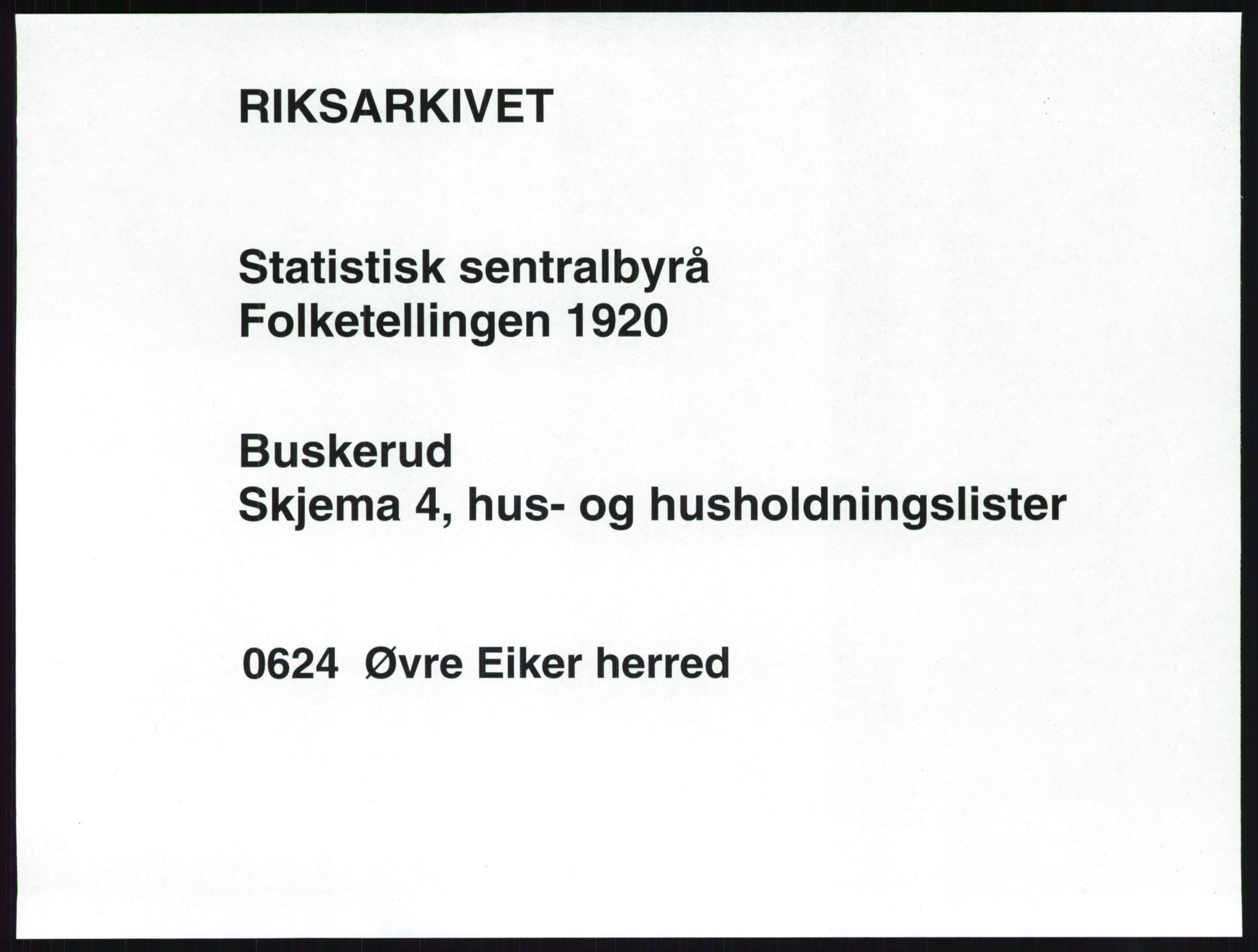 SAKO, 1920 census for Øvre Eiker, 1920, p. 85