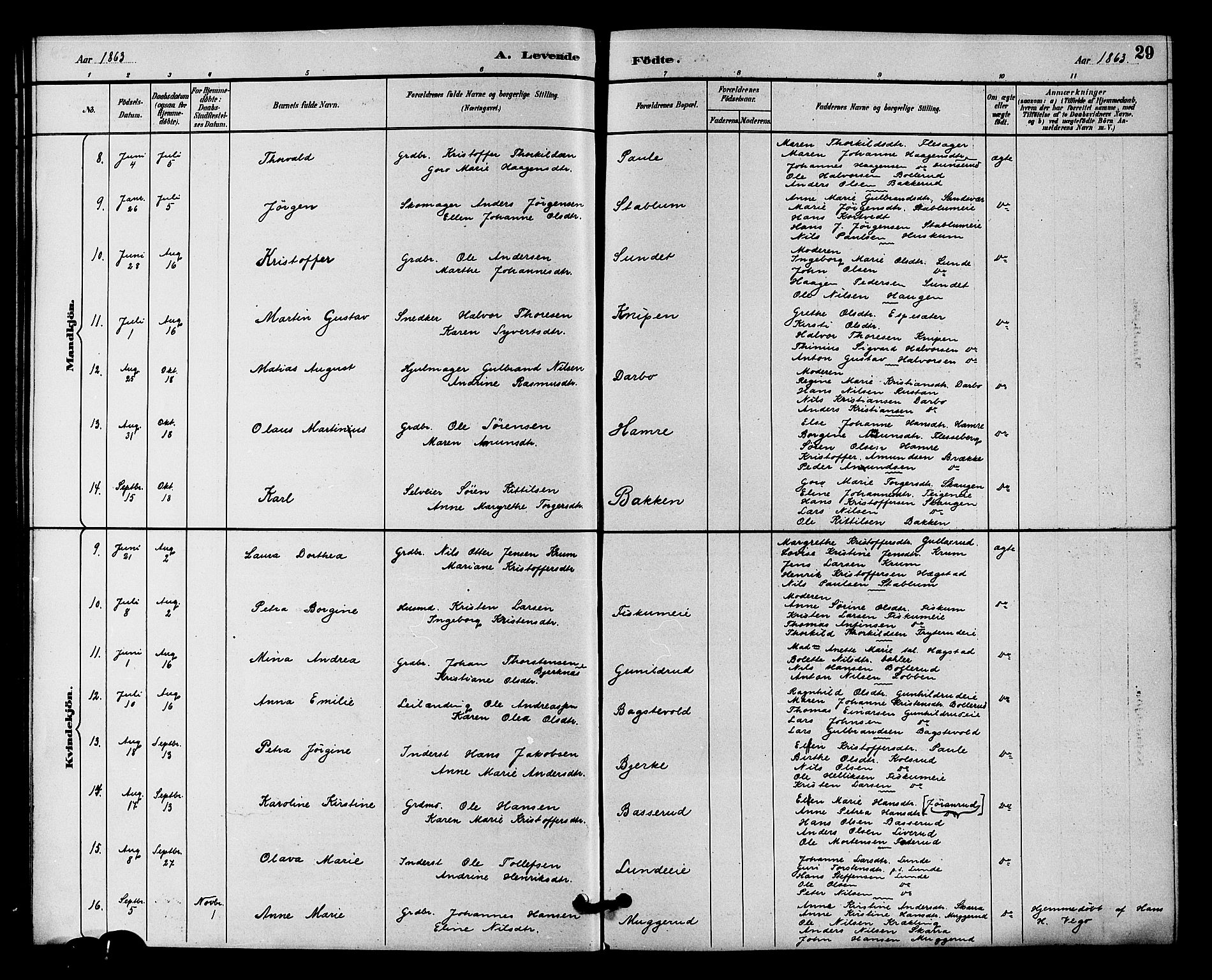 Fiskum kirkebøker, AV/SAKO-A-15/F/Fa/L0001: Parish register (official) no. 1, 1858-1877, p. 29