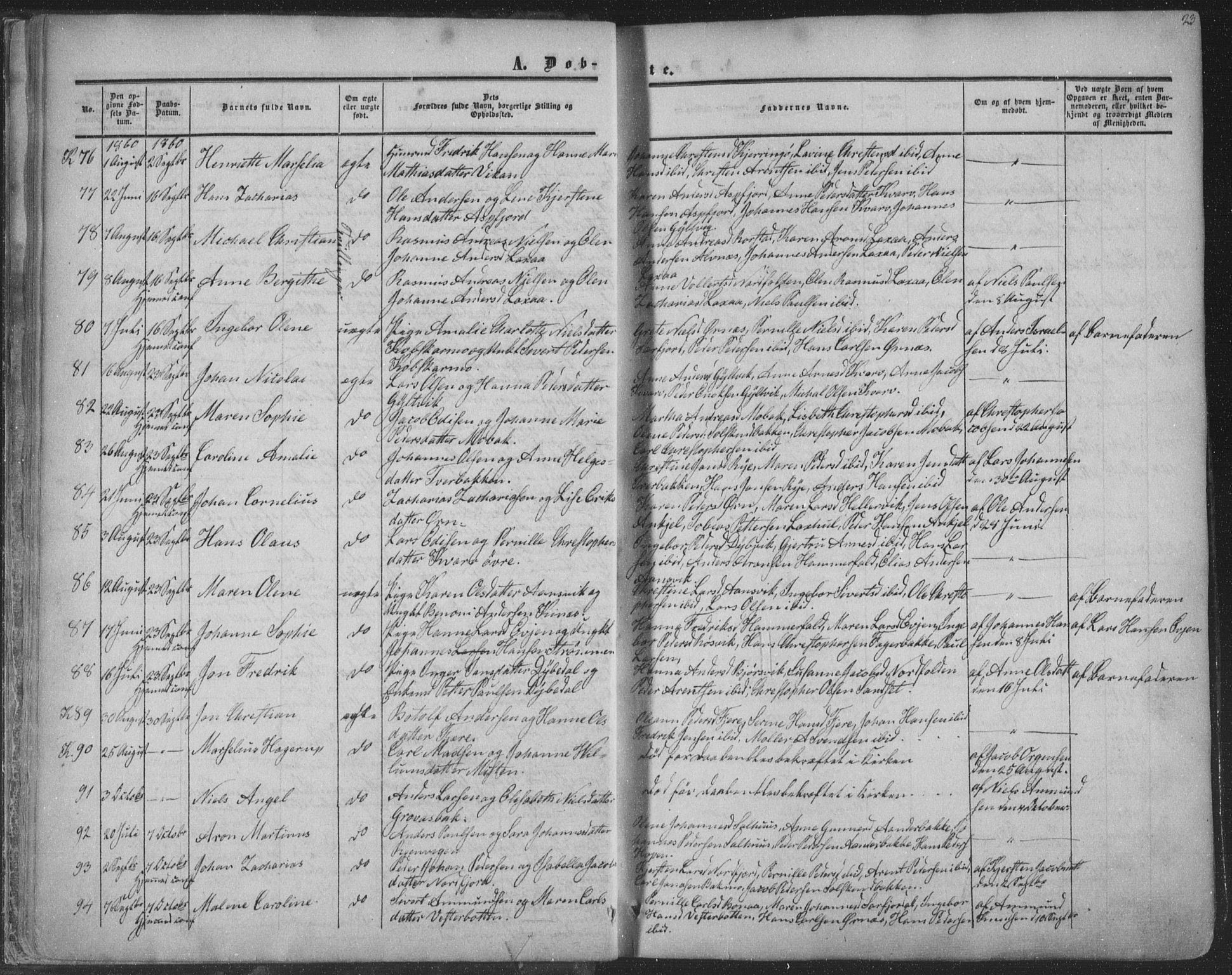 Ministerialprotokoller, klokkerbøker og fødselsregistre - Nordland, SAT/A-1459/853/L0770: Parish register (official) no. 853A09, 1857-1870, p. 23