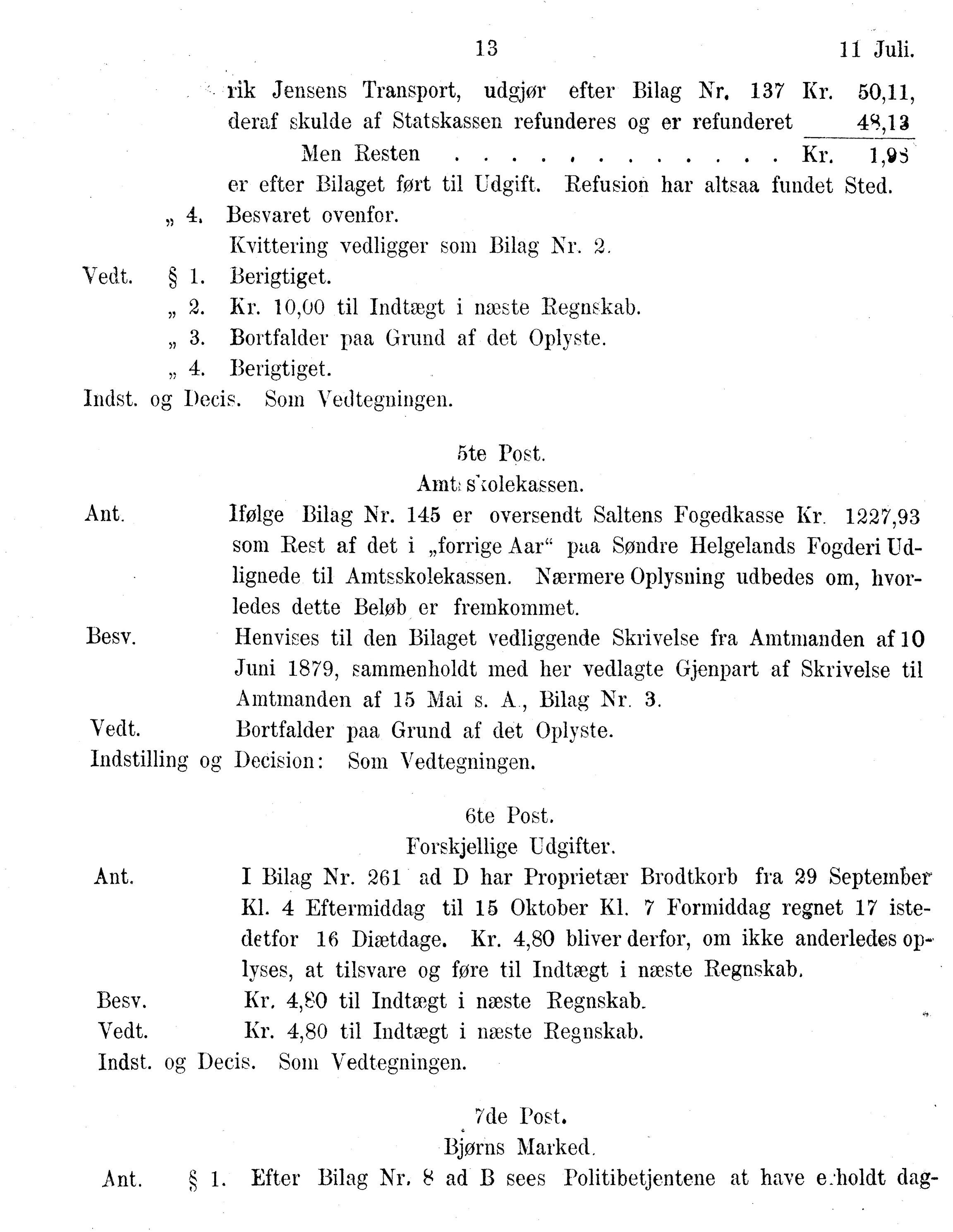 Nordland Fylkeskommune. Fylkestinget, AIN/NFK-17/176/A/Ac/L0014: Fylkestingsforhandlinger 1881-1885, 1881-1885