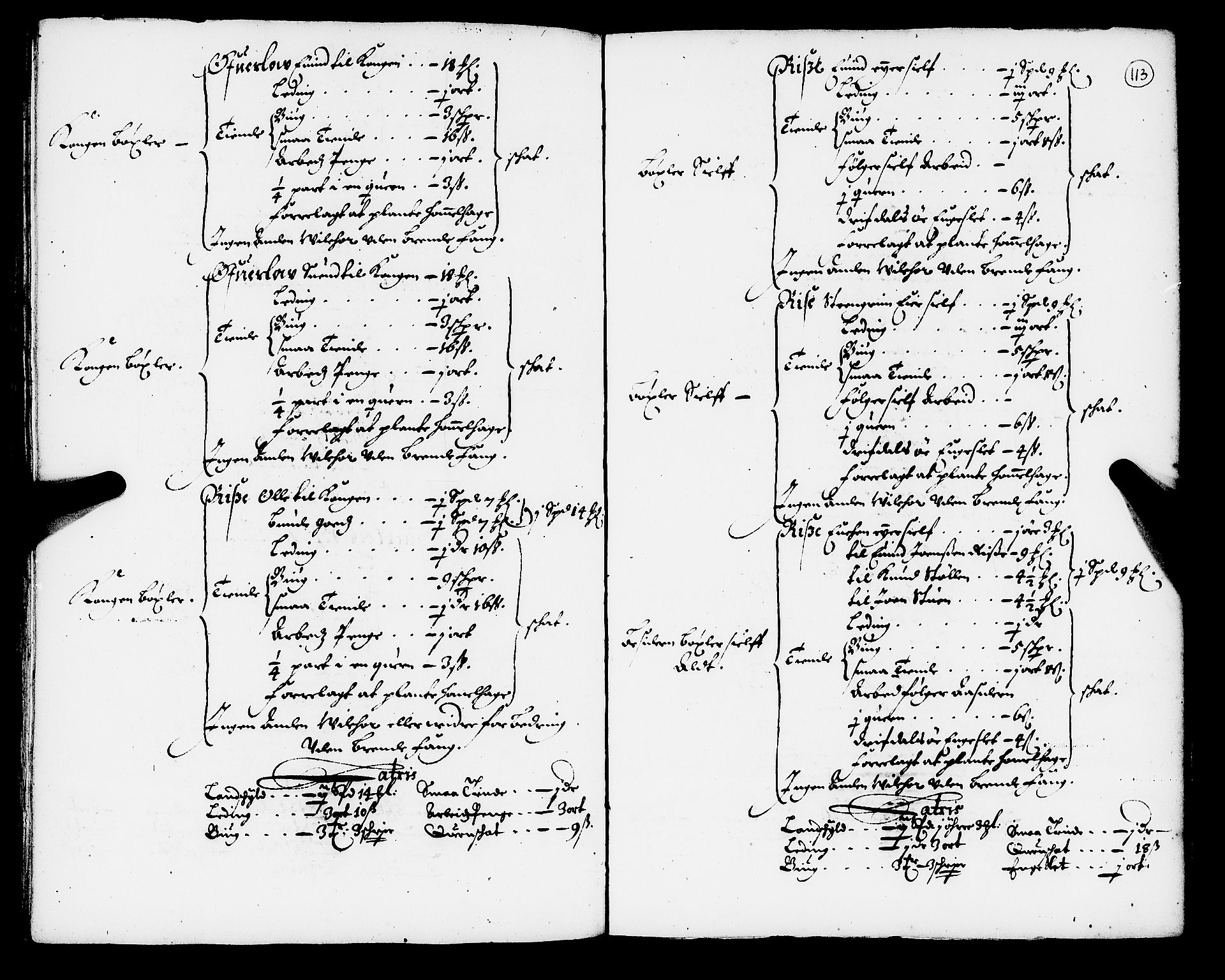 Rentekammeret inntil 1814, Realistisk ordnet avdeling, AV/RA-EA-4070/N/Nb/Nba/L0050: Orkdal fogderi, 1666, p. 112b-113a