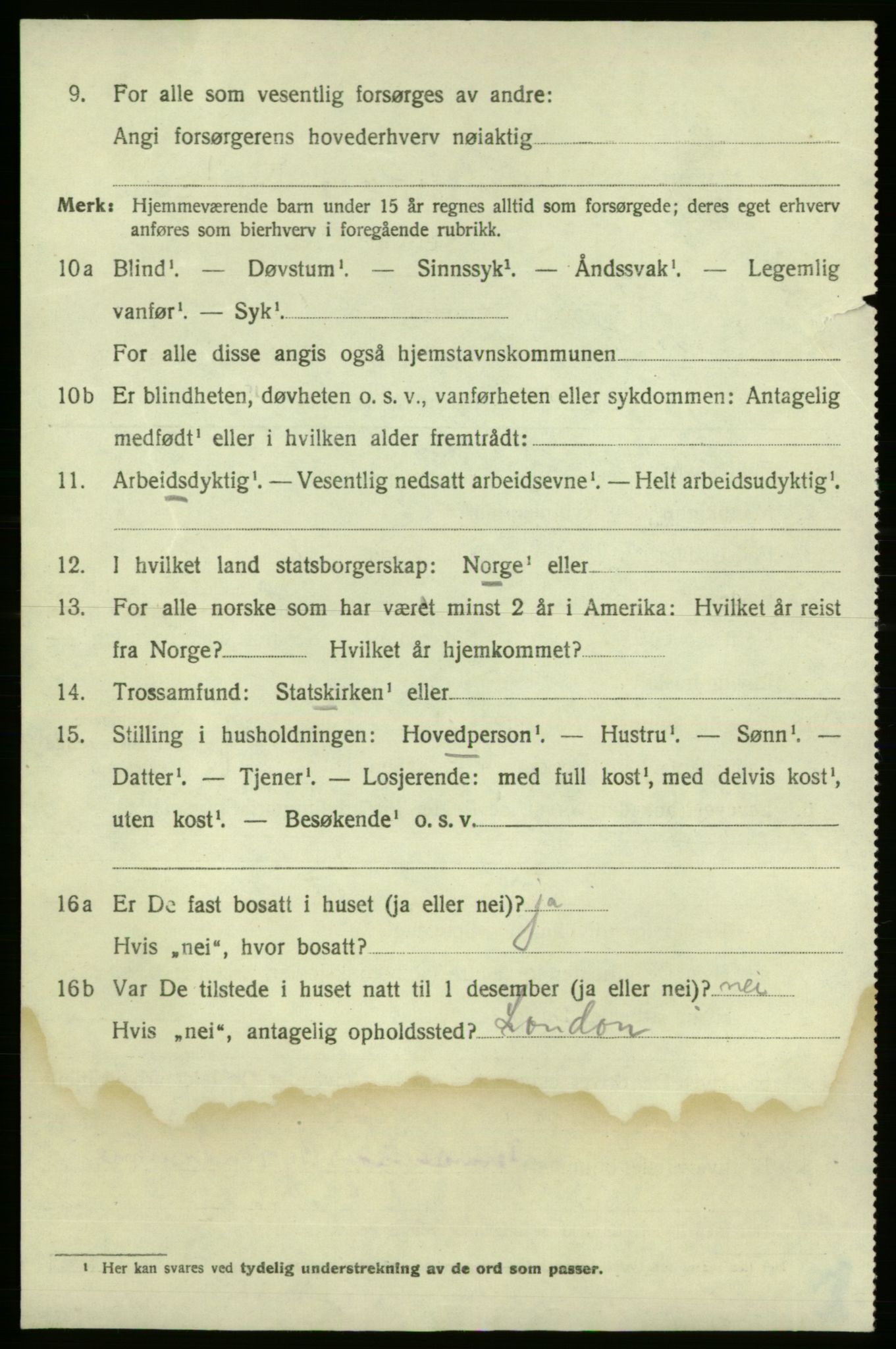 SAO, 1920 census for Fredrikshald, 1920, p. 22146